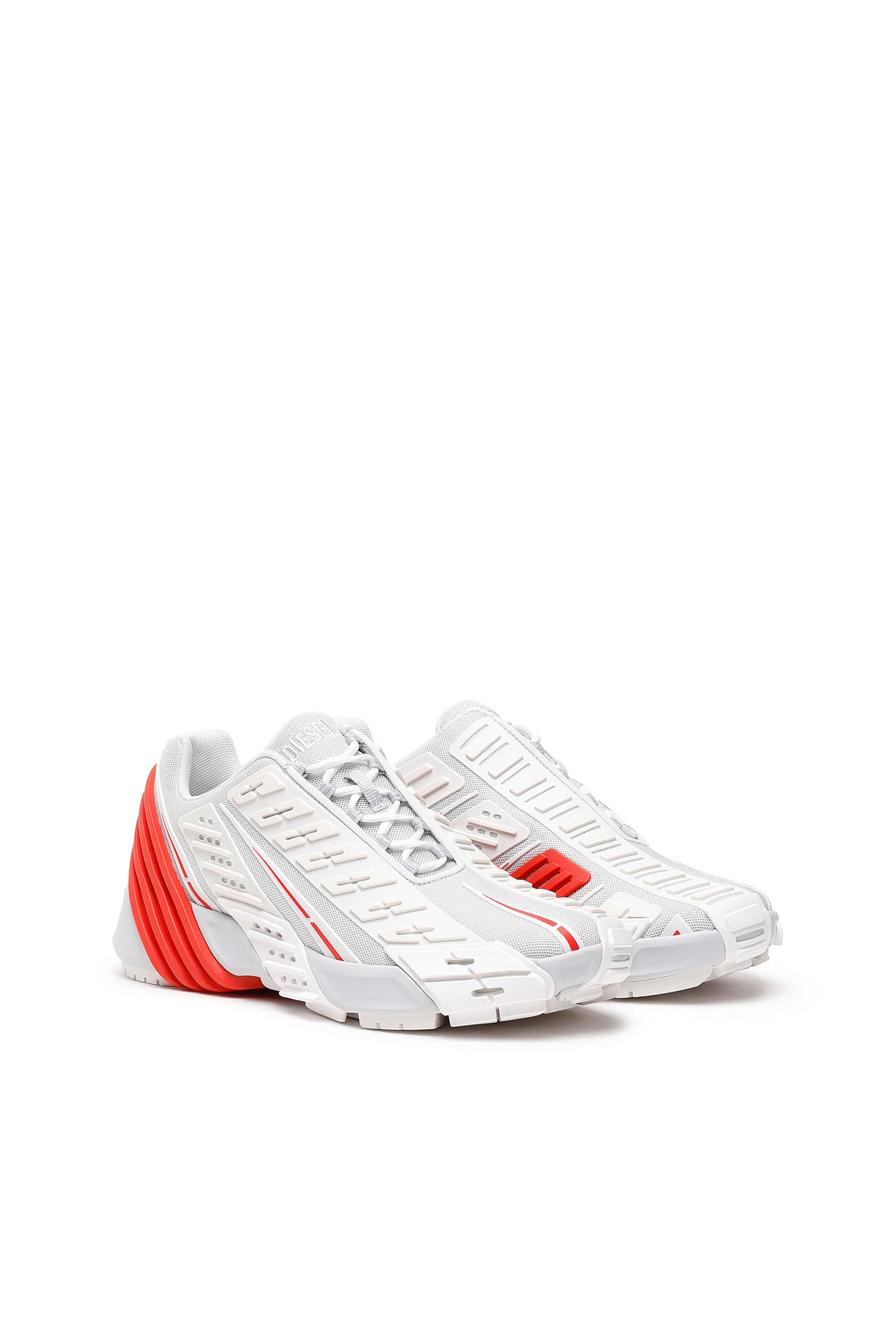 Diesel - S-PROTOTYPE LOW ZAPATOS, Blanco/Rojo - Image 3