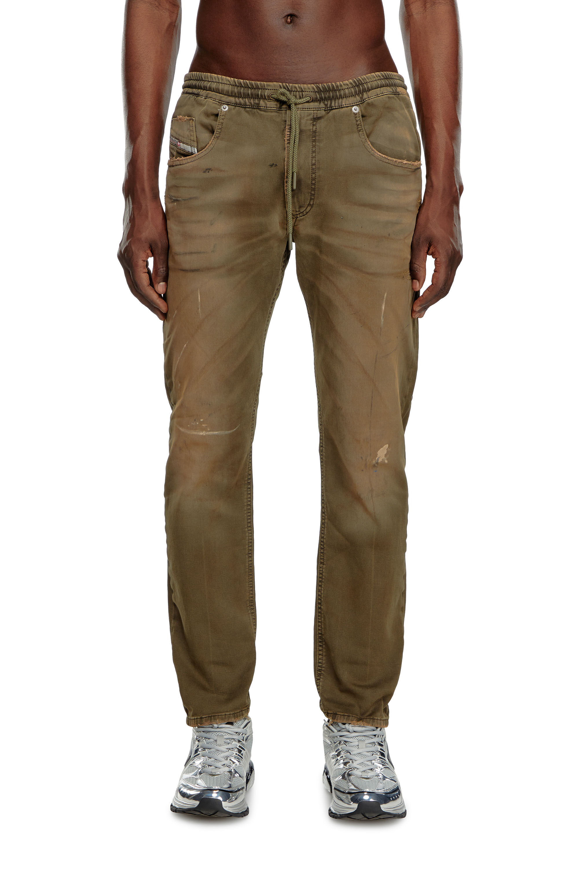 Diesel - Regular 2030 D-Krooley Joggjeans® 068LW Hombre, Verde Militar - 3