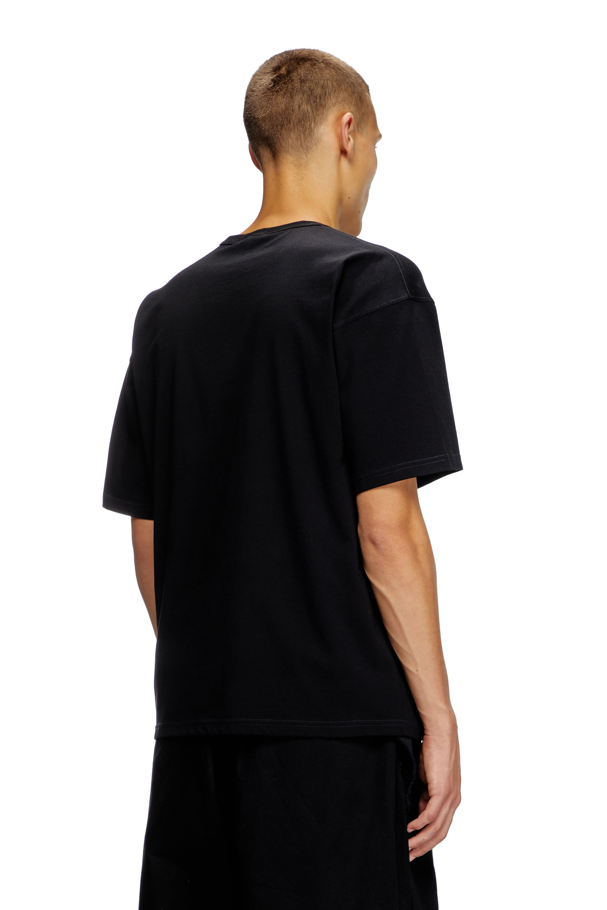 Diesel - T-BOXT-R14, Camiseta con eslogan estampado Hombre in Negro - 4