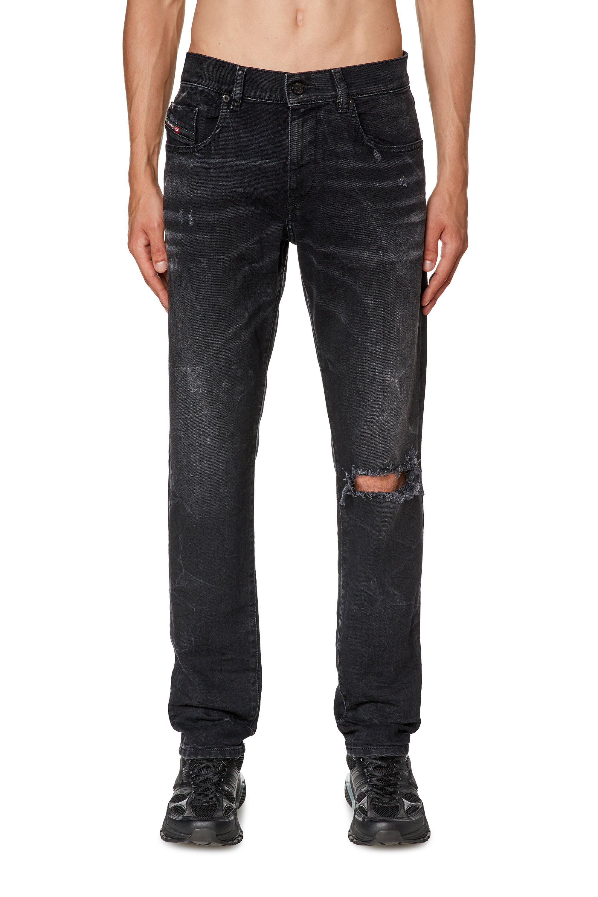 Diesel - Slim Jeans 2019 D-Strukt E69DV, Black/Dark grey - Image 3