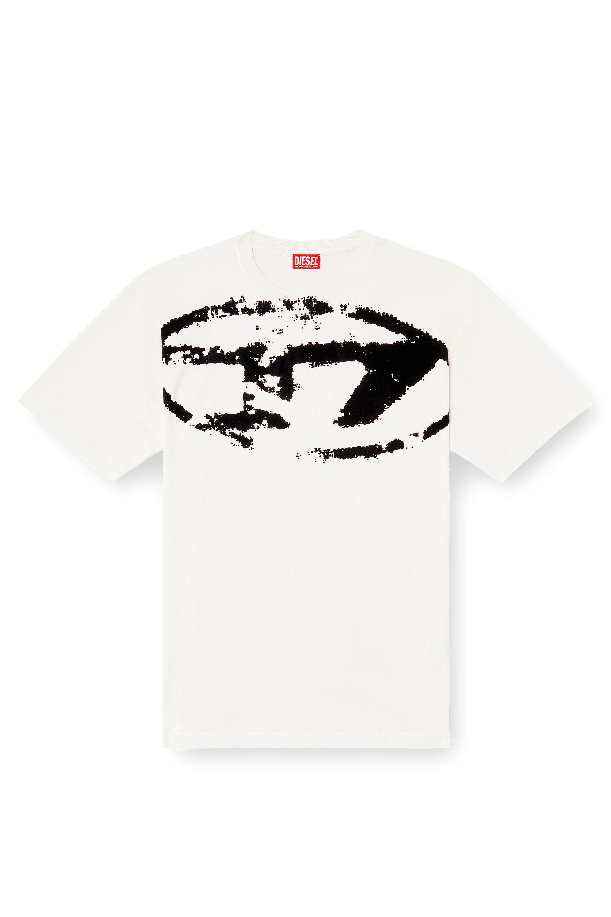 ディーゼル T-BOXT-N14 ロゴ 新作Tシャツ【関税込み】 Men's T-shirt with distressed flocked logo | Multicolor | Diesel