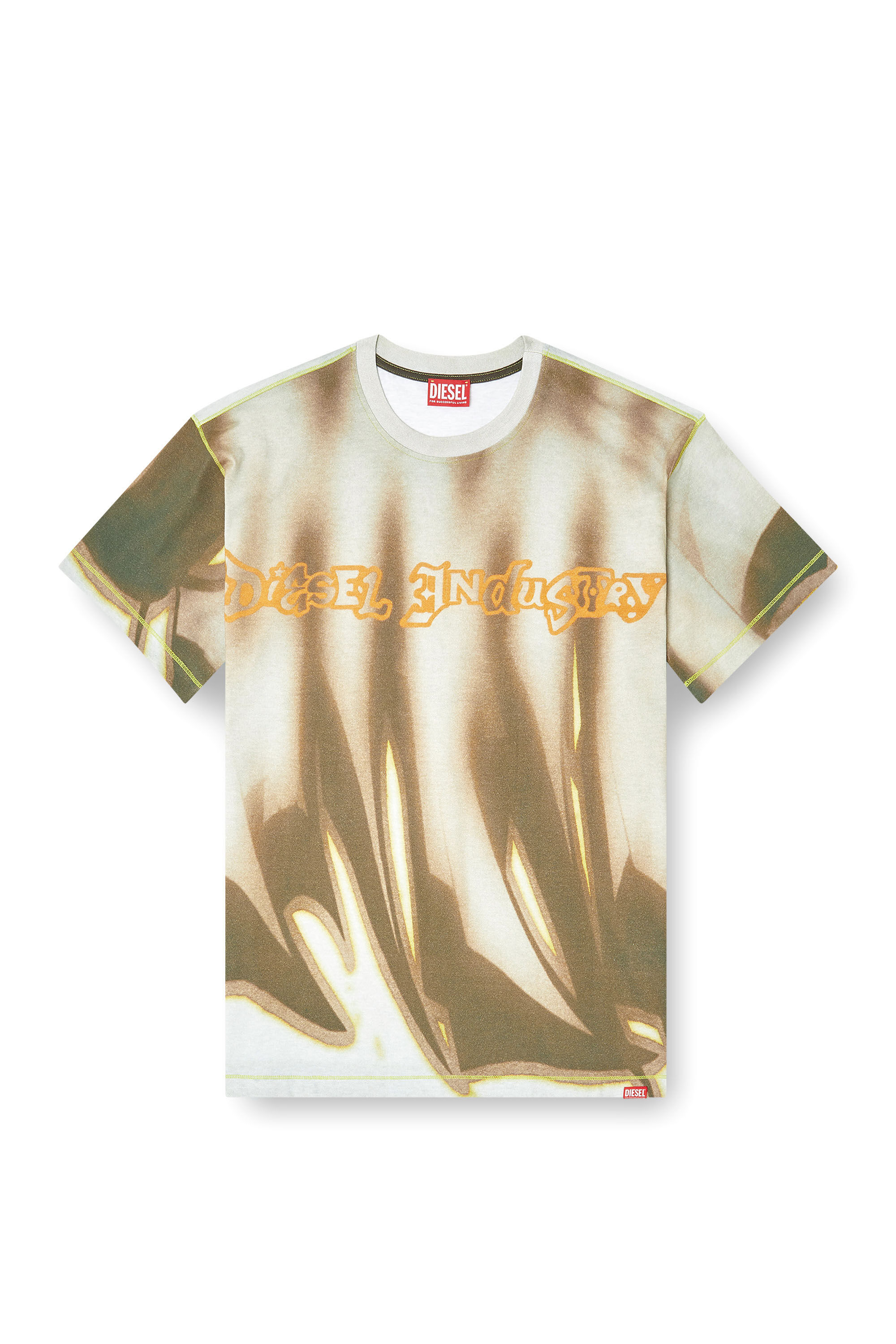 Diesel - T-NORM-SHOW, Camiseta con estampado de grafiti Hombre in Multicolor - 2
