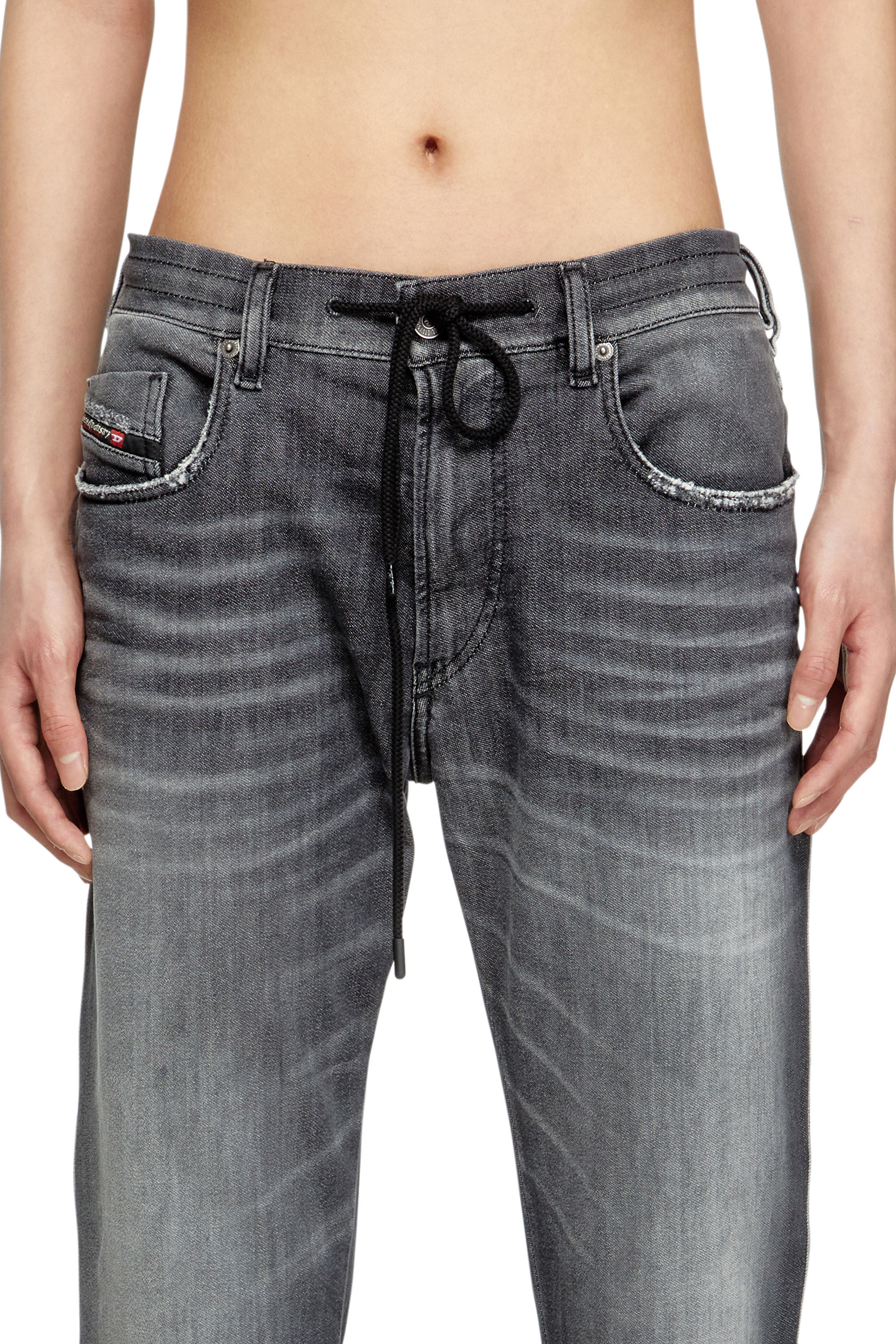 Diesel - Man's Slim 2062 D-Strukt Joggjeans® 09M67, Black/Dark grey - 5