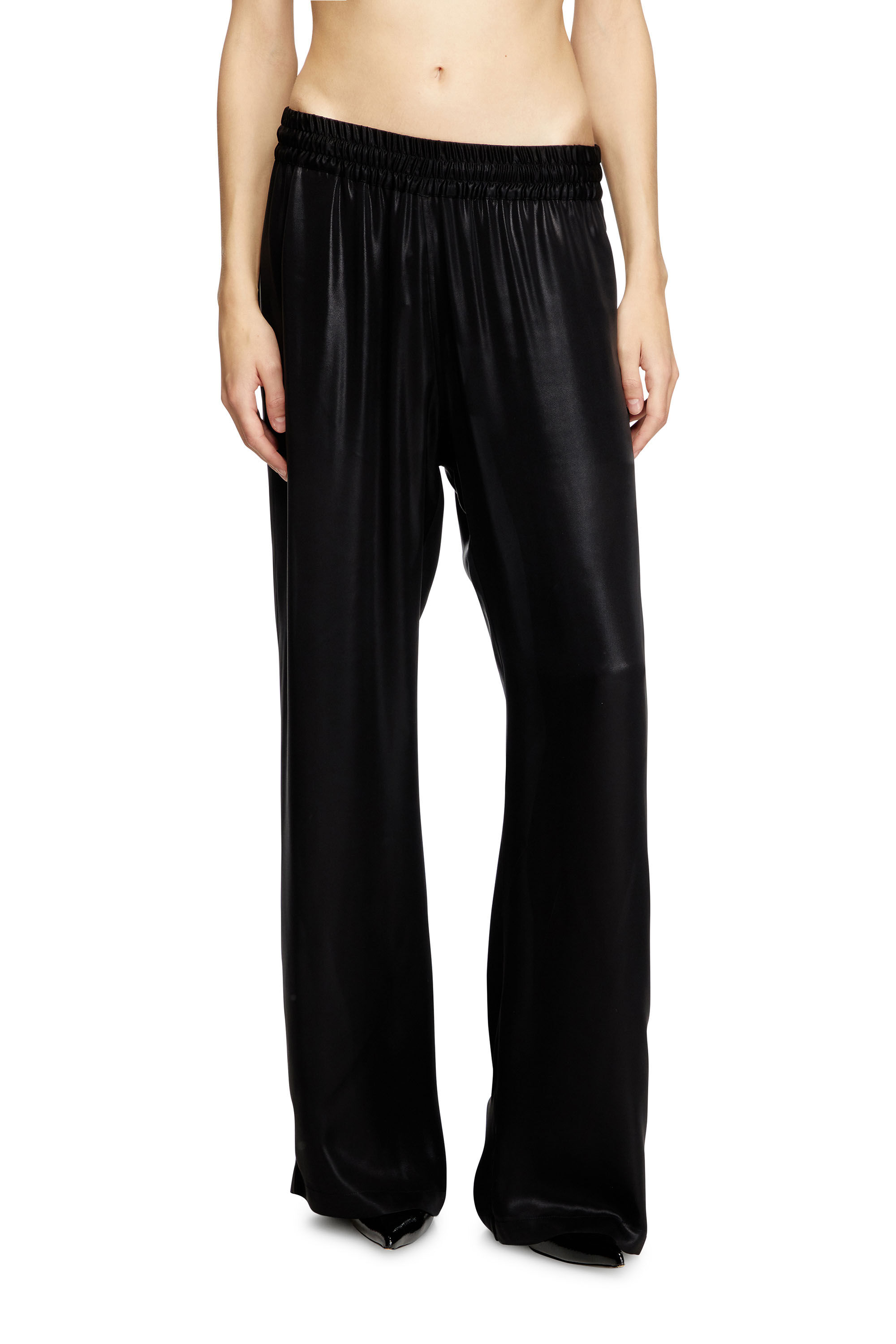 パンツ DIESEL Woman Pants Black A173650PHAL 9XXA Women's High waisted wool twill pants | Black | Diesel