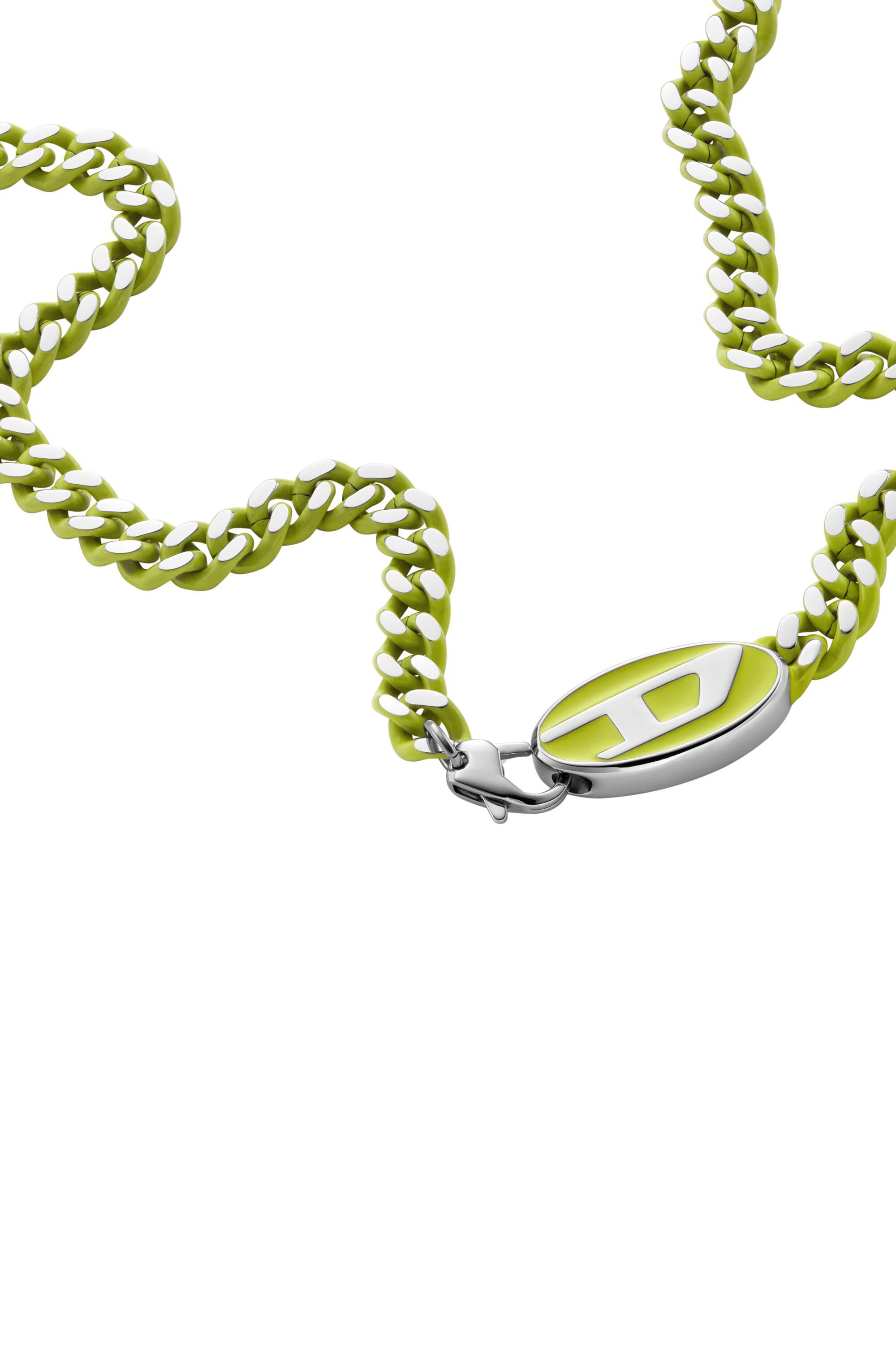 Women's Stainless steel chain necklace | Yellow | Diesel