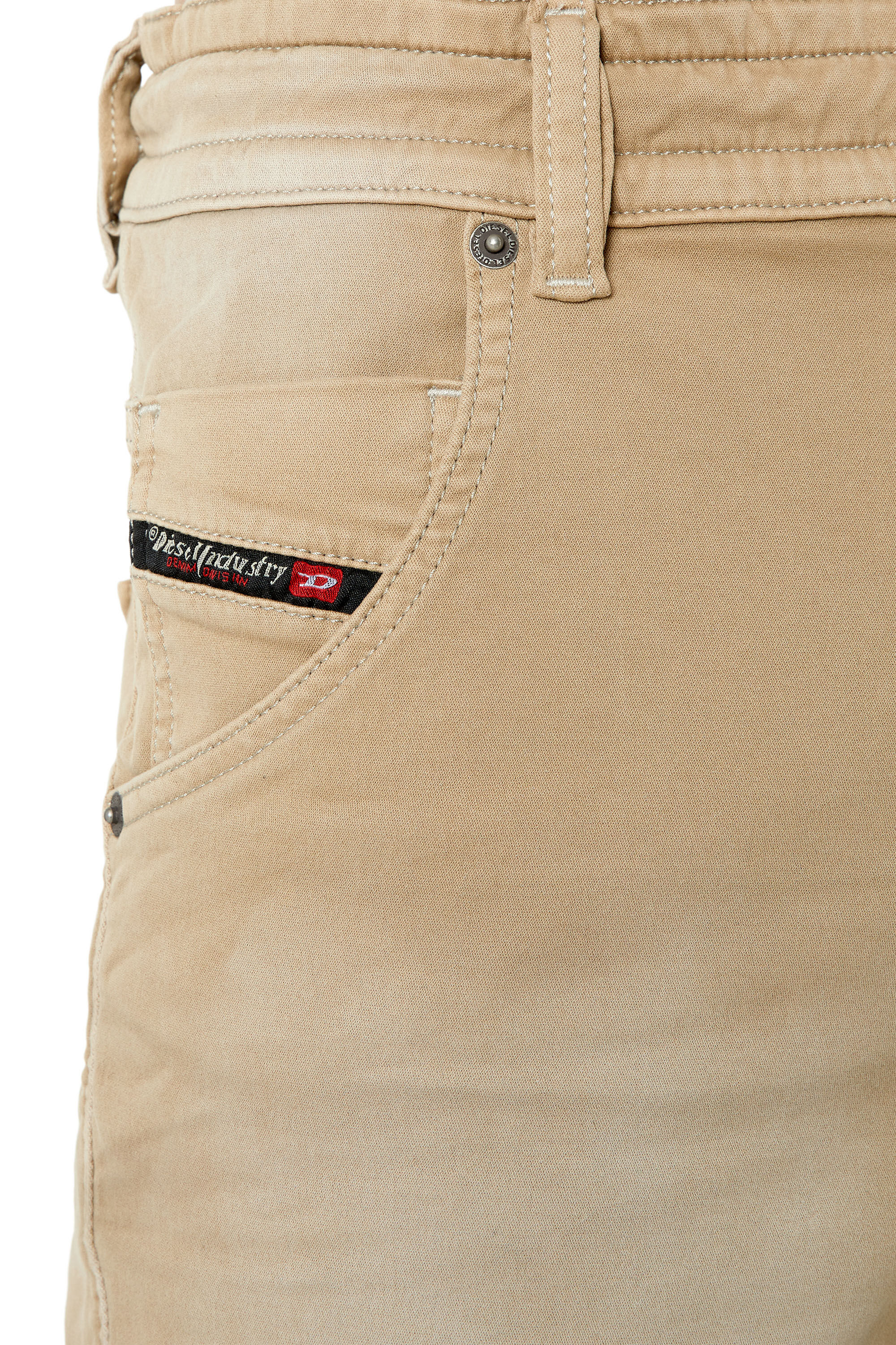 Diesel - D-KROOSHORT-Z JOGGJEANS, Man Coloured shorts in JoggJeans® in Beige - Image 4