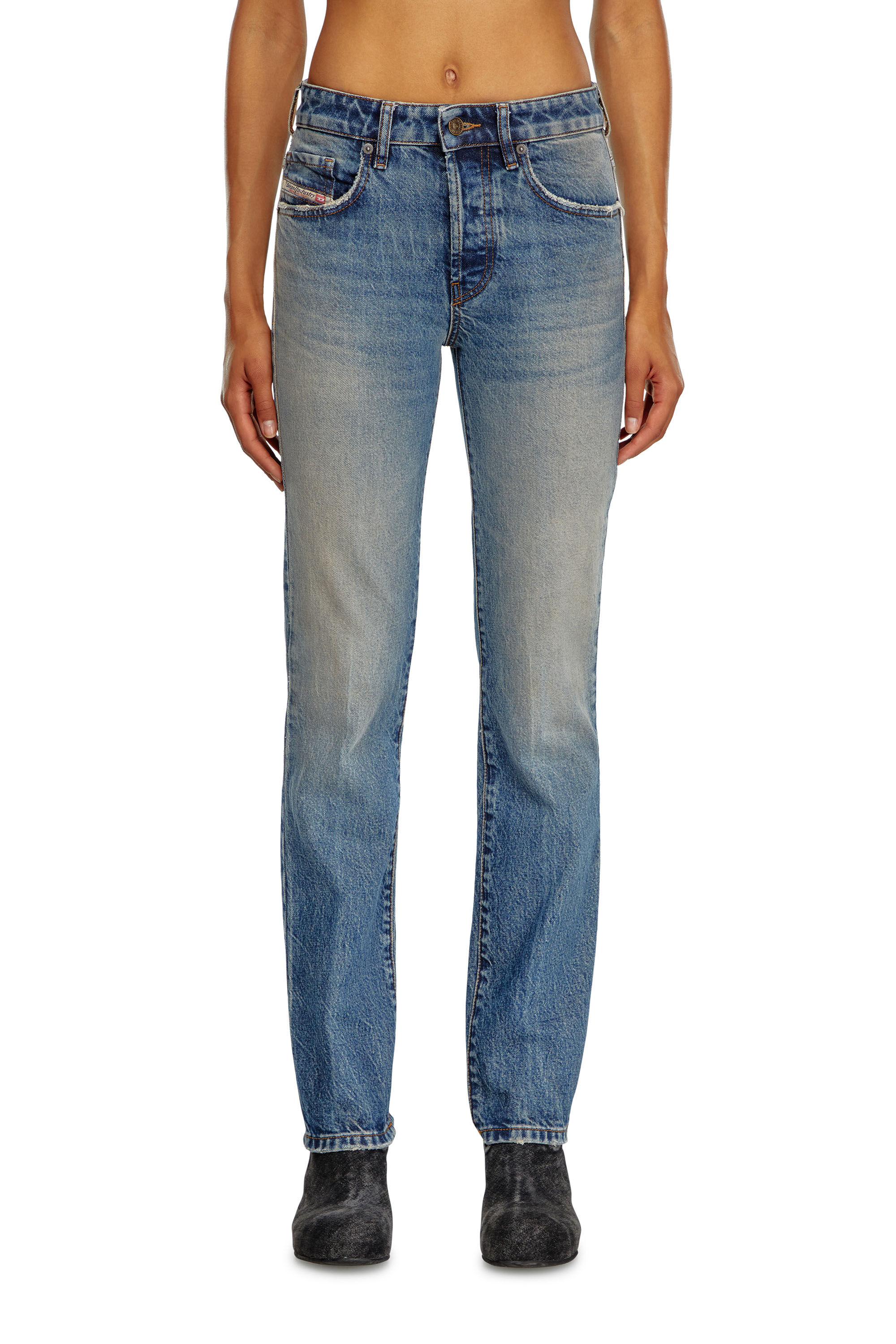 Diesel - Woman's Regular Jeans 1989 D-Mine 0GRDH, Medium blue - 3
