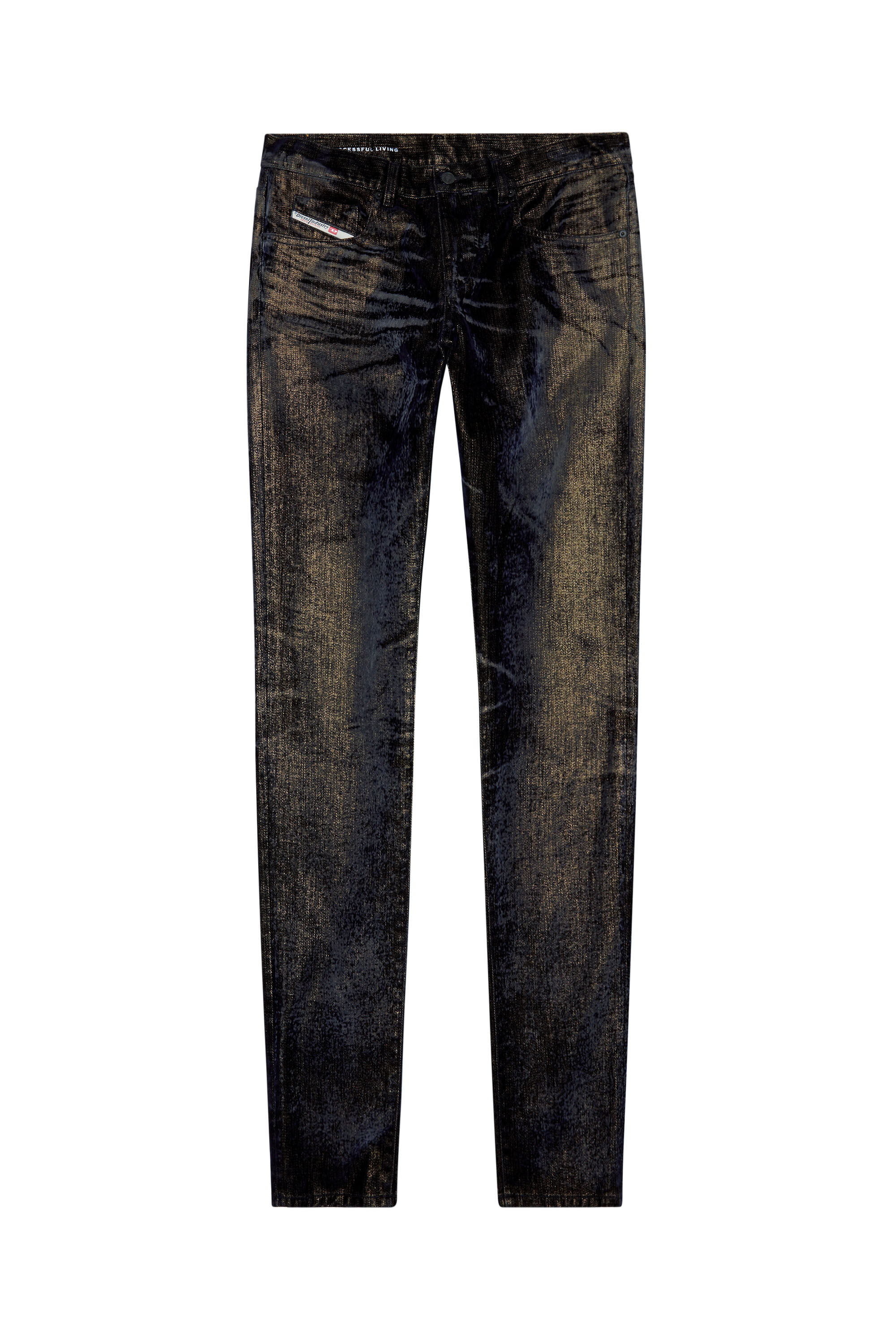 Diesel - Slim Jeans 2019 D-Strukt 09I49, Negro/Gris oscuro - Image 2