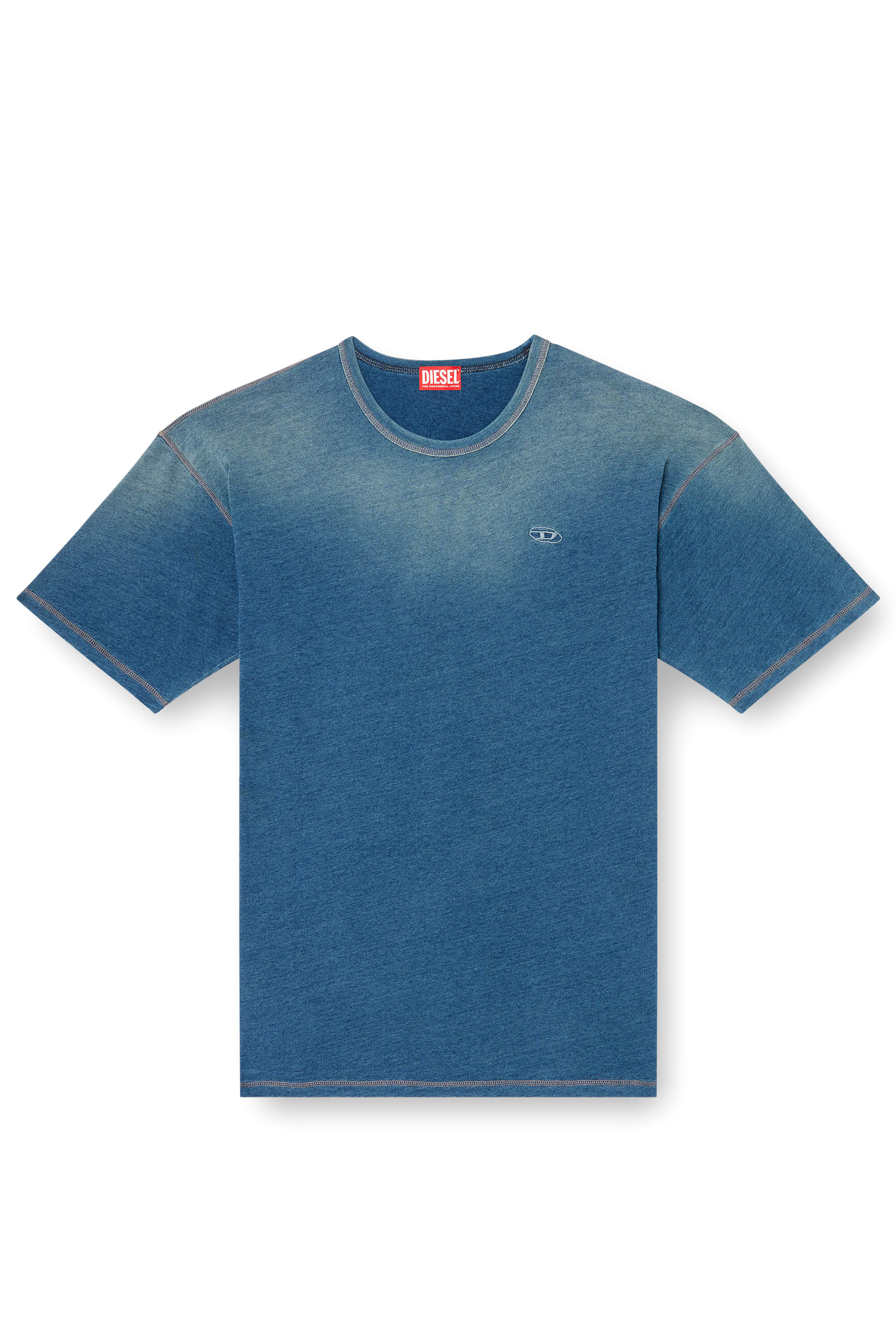 Diesel - T-BOXT-R11, Camiseta con tratamiento de rociado Hombre in Azul marino - 2