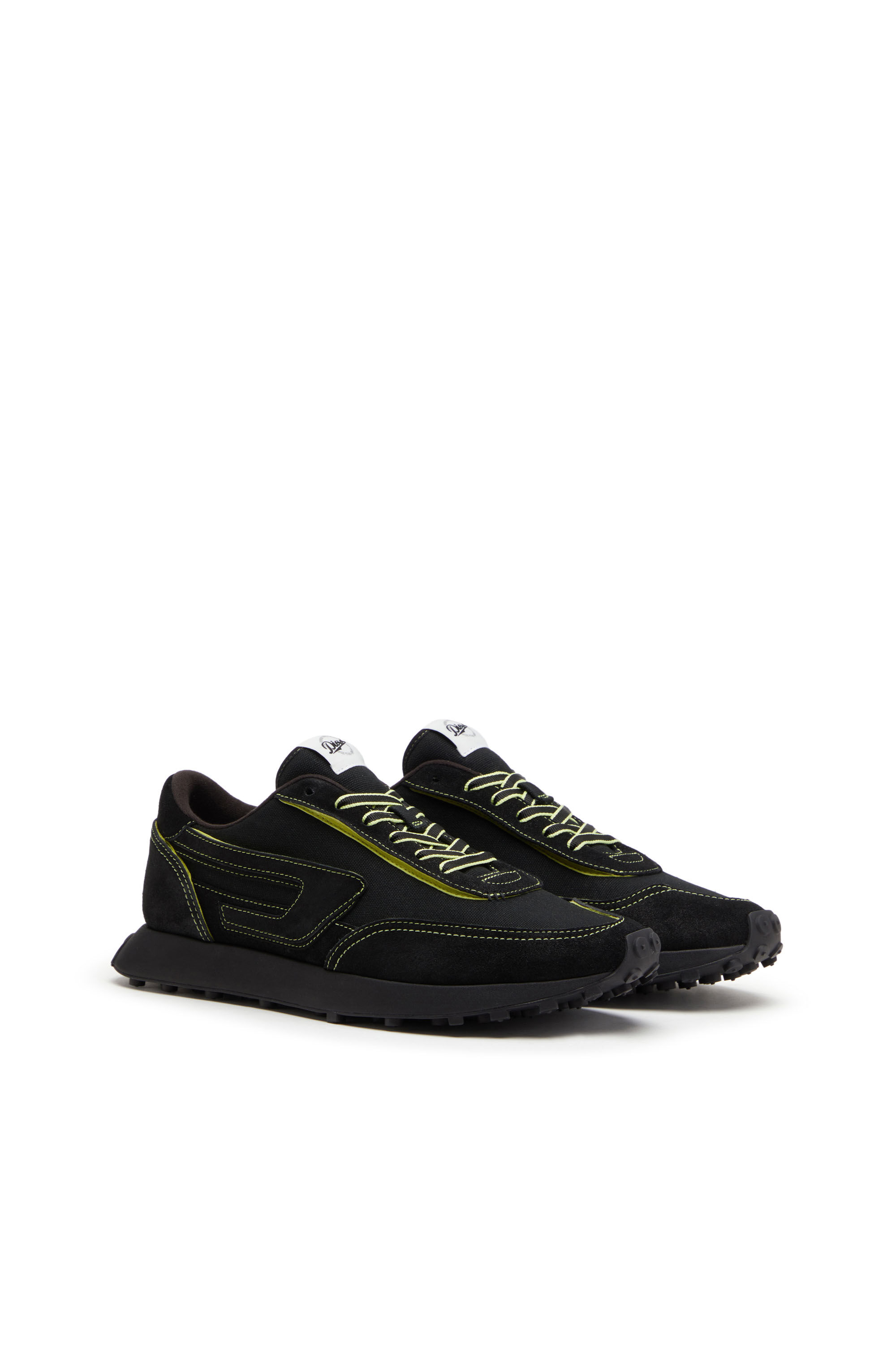 S-RACER LC X Man: Canvas sneakers with contrast edges | Diesel