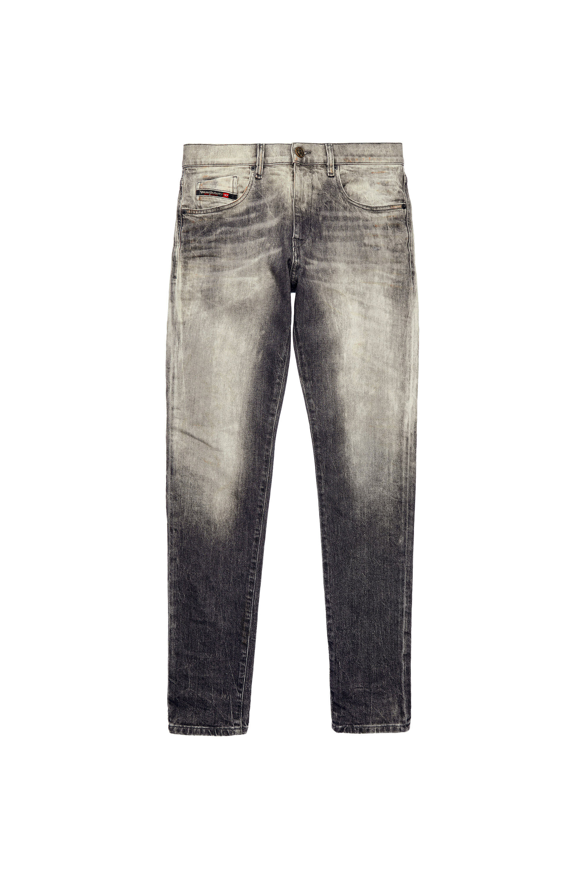 Diesel - Slim Jeans 2019 D-Strukt 09A83, Negro/Gris oscuro - Image 2