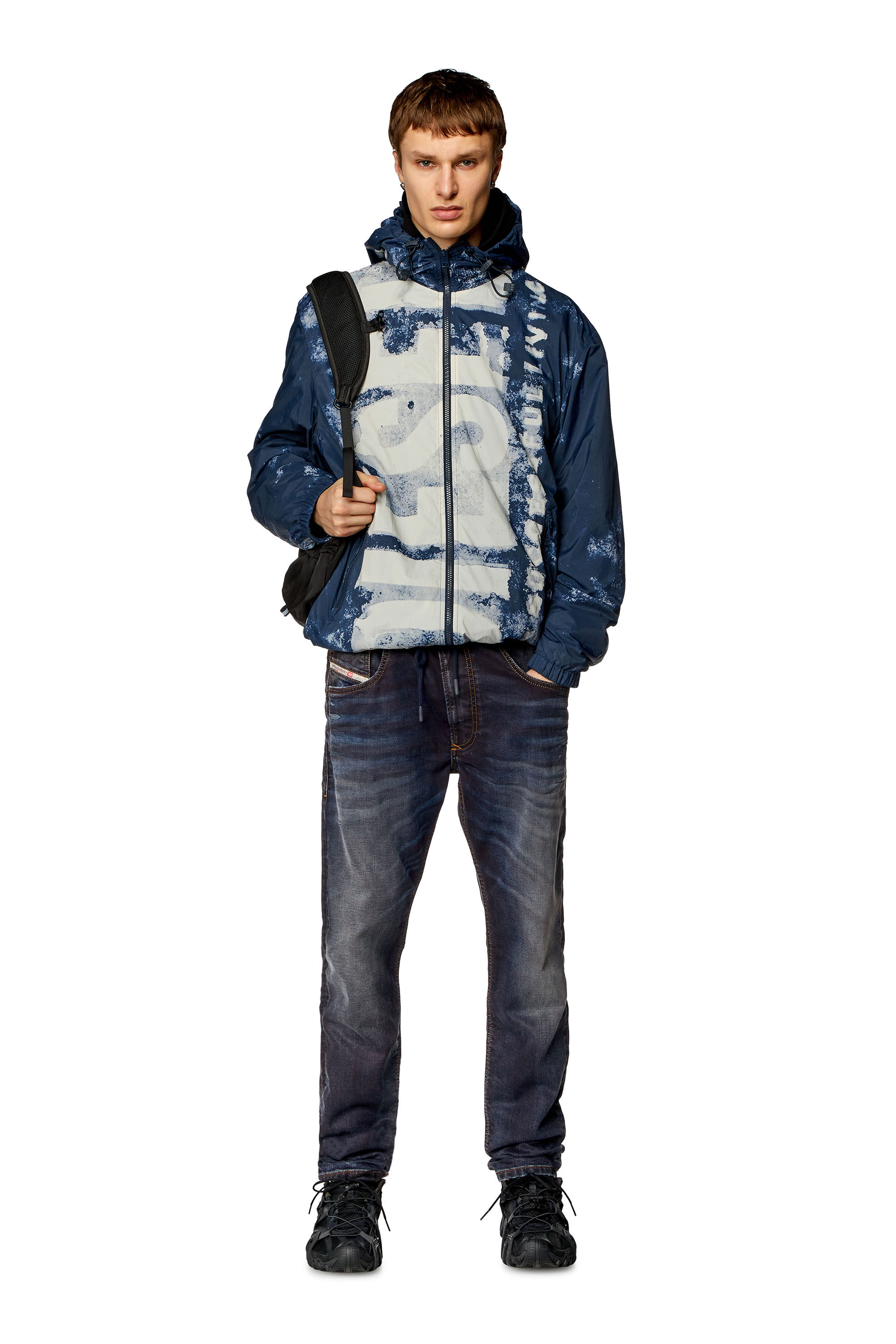Diesel Men's Regular 2030 D-Krooley Joggjeans - Blue - Straight Jeans