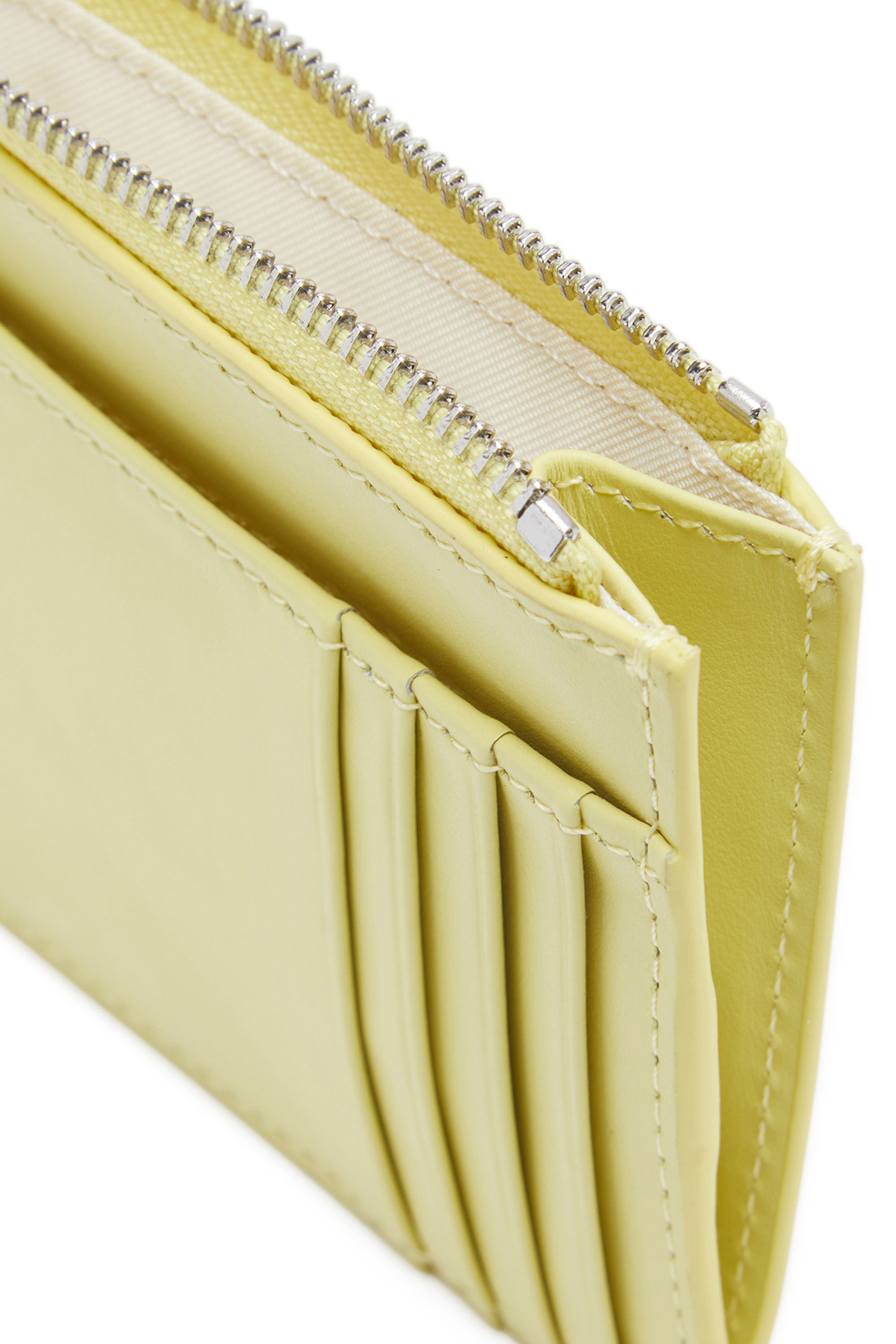 【DIESEL】 1dr Card Holder I Card holder in pastel leather Women's Card holder in pastel leather | Yellow | Diesel