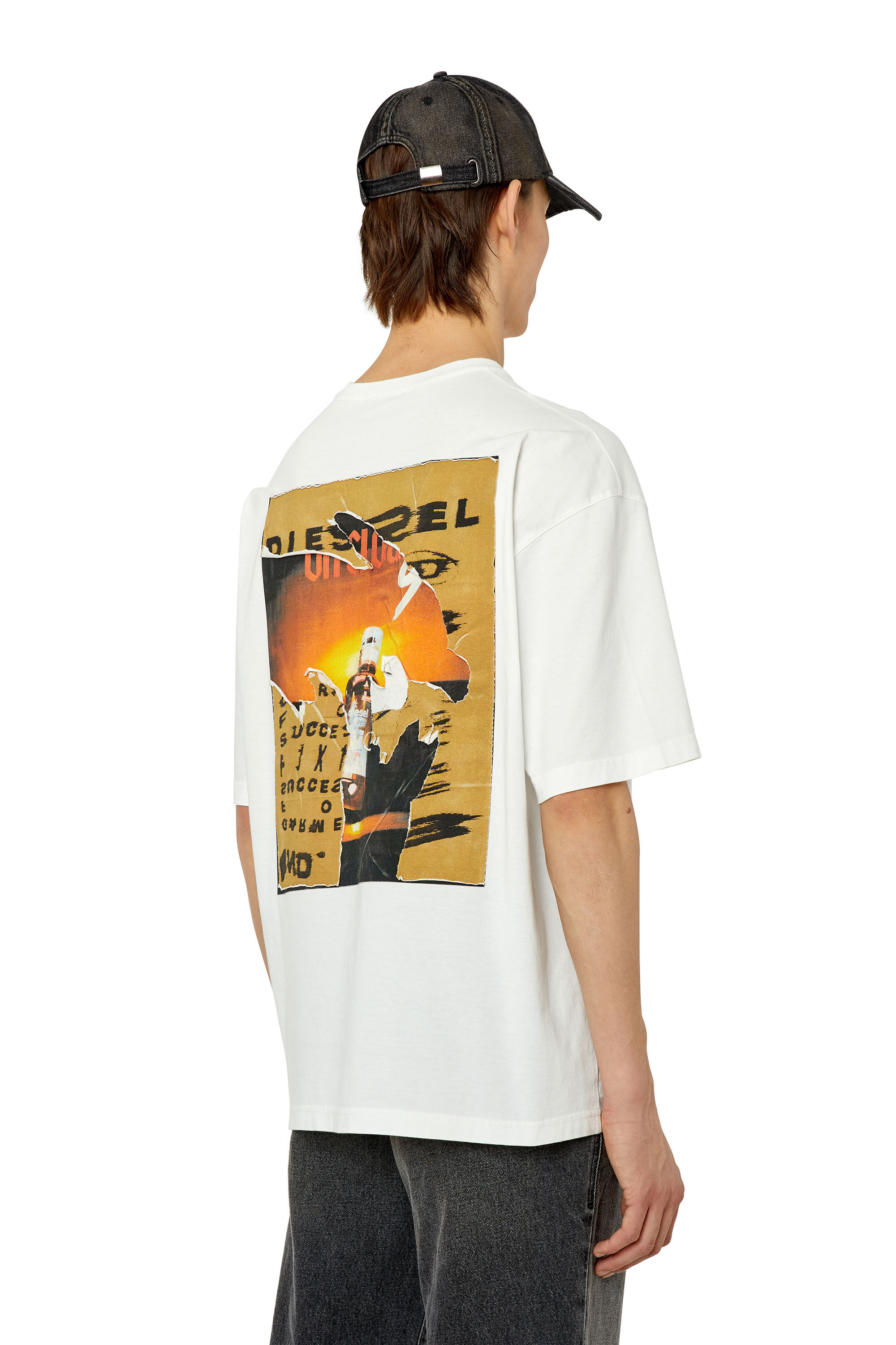 大特価セール Man: T-WASH-POFF T-shirt Diesel | patches peel-off with トップス
