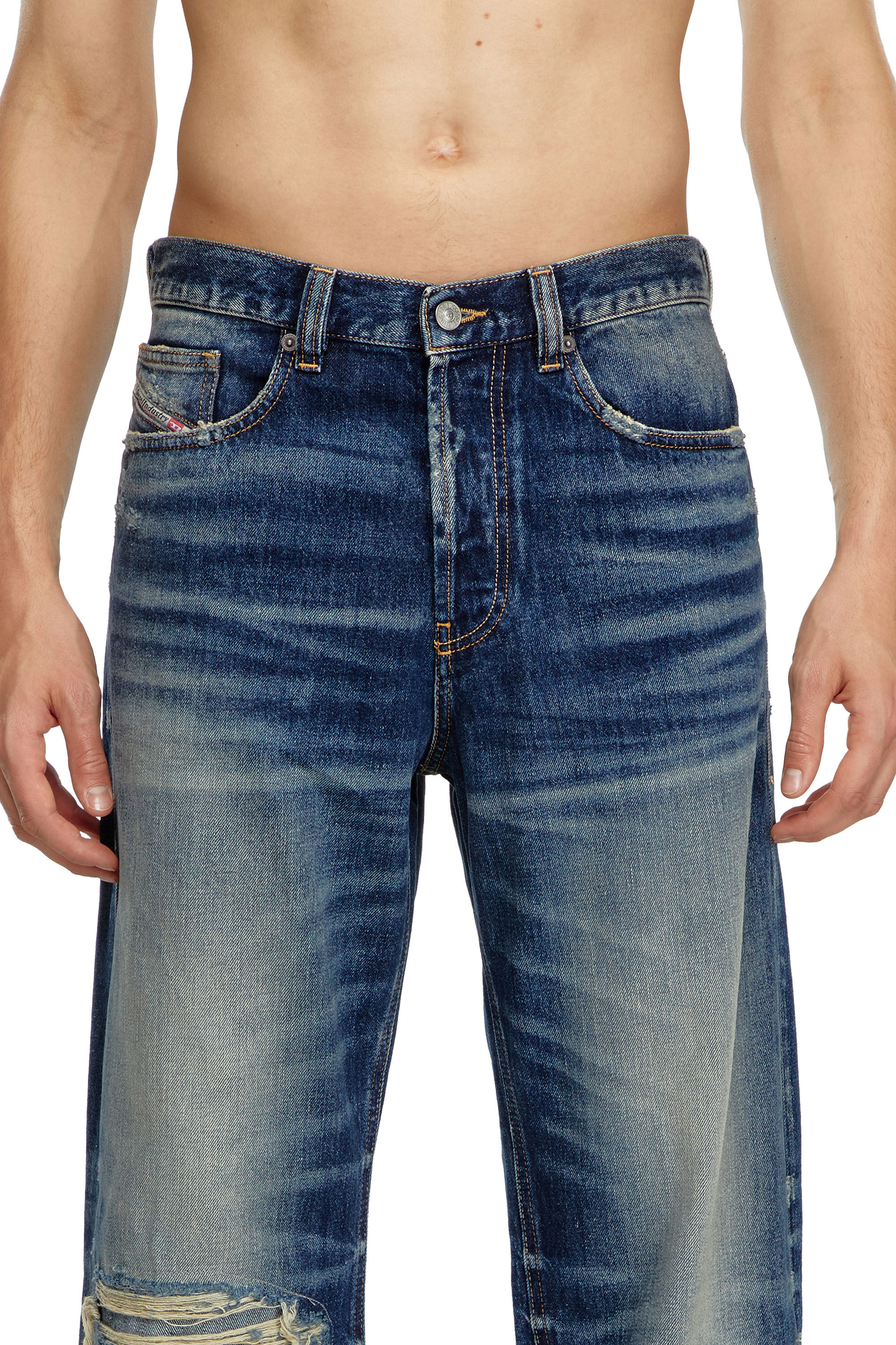 Diesel - Regular Jeans 2024 D-Macs 09J95 Hombre, Azul Oscuro - 5