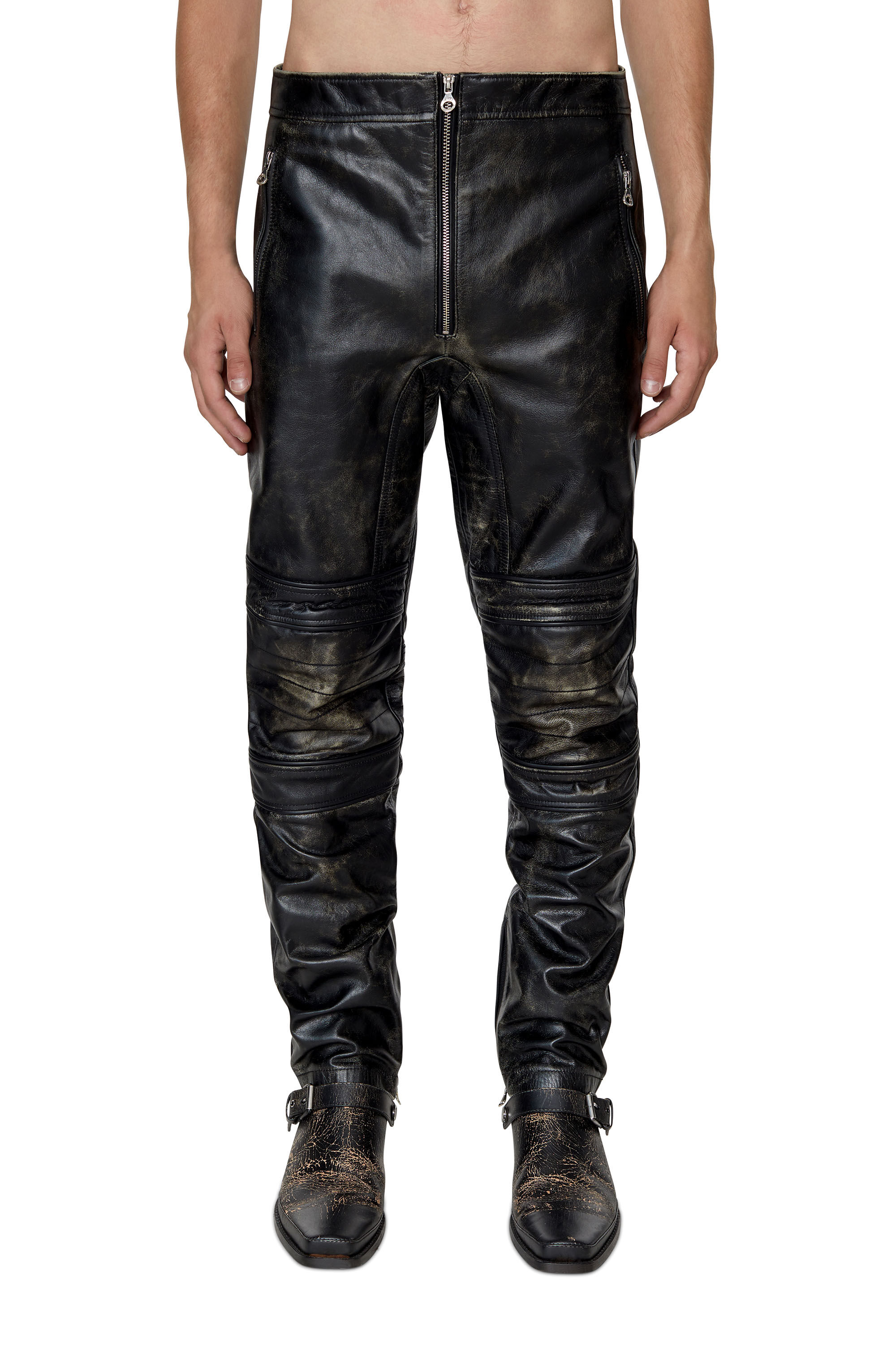Diesel mens shop leather pants
