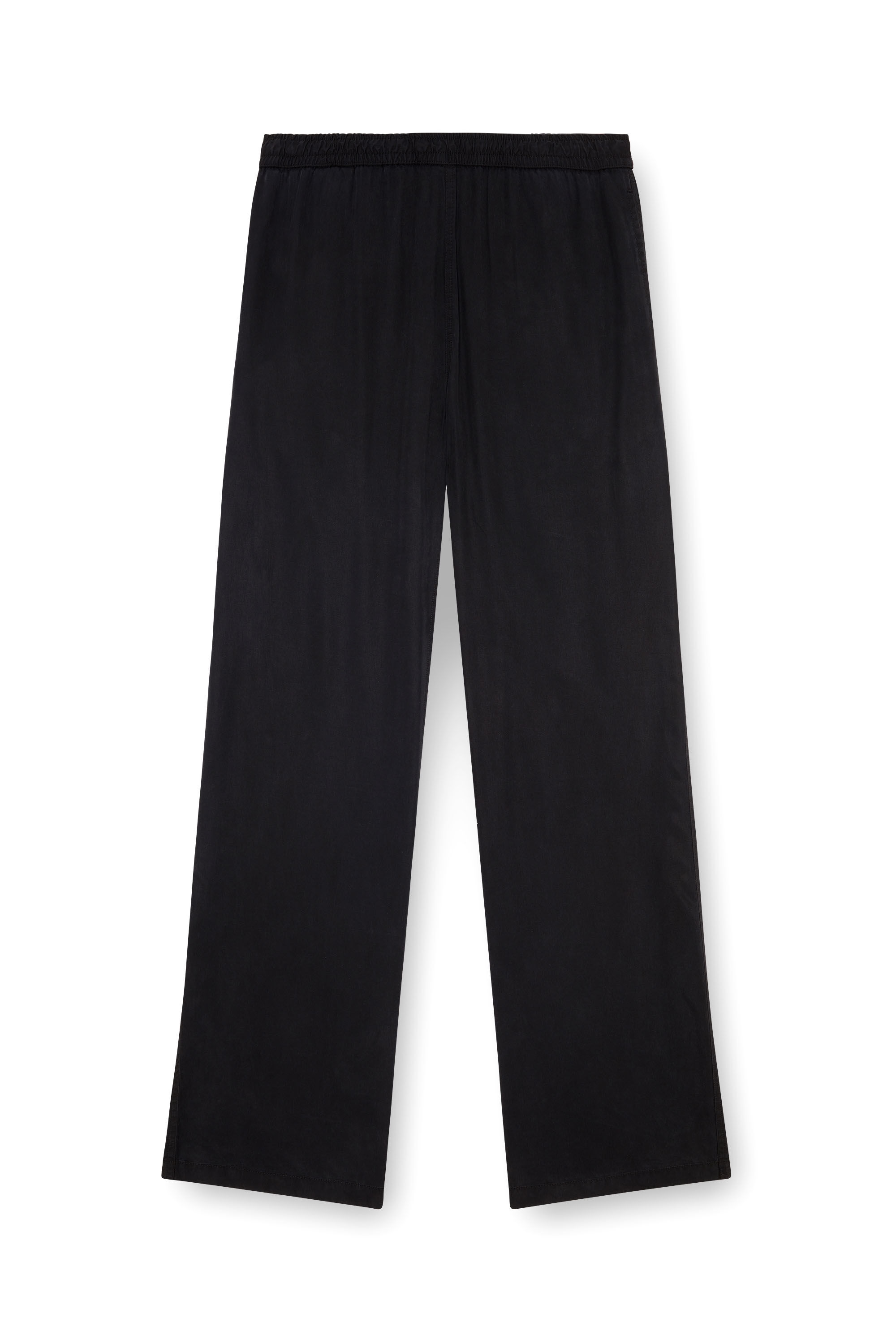 Men's Drawstring pants in faded twill | Black | Diesel
