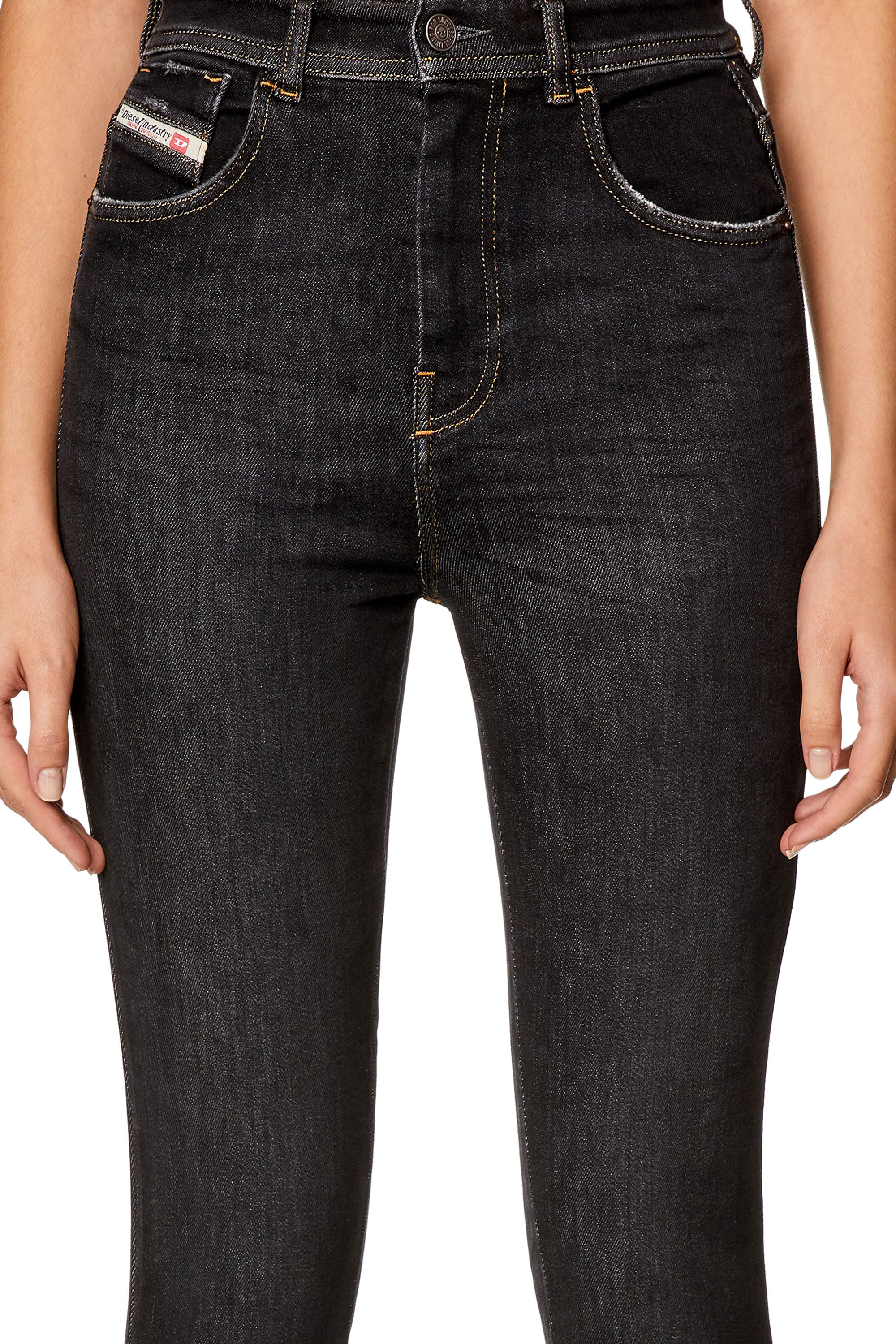 Women's Skinny Jeans | Black/Dark grey | Diesel 1984 Slandy-High