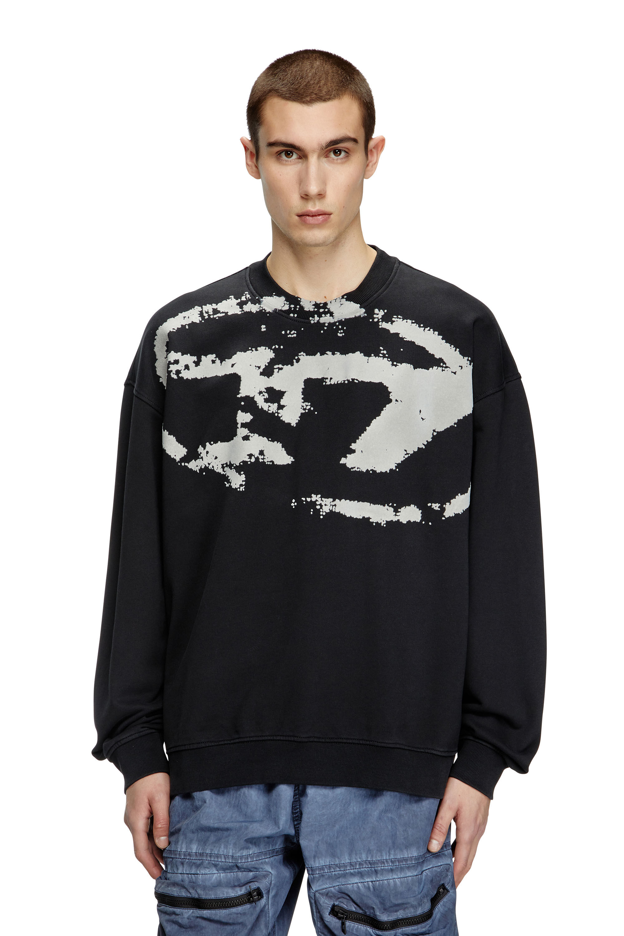 Supreme Washed Box Logo Crewneck Black