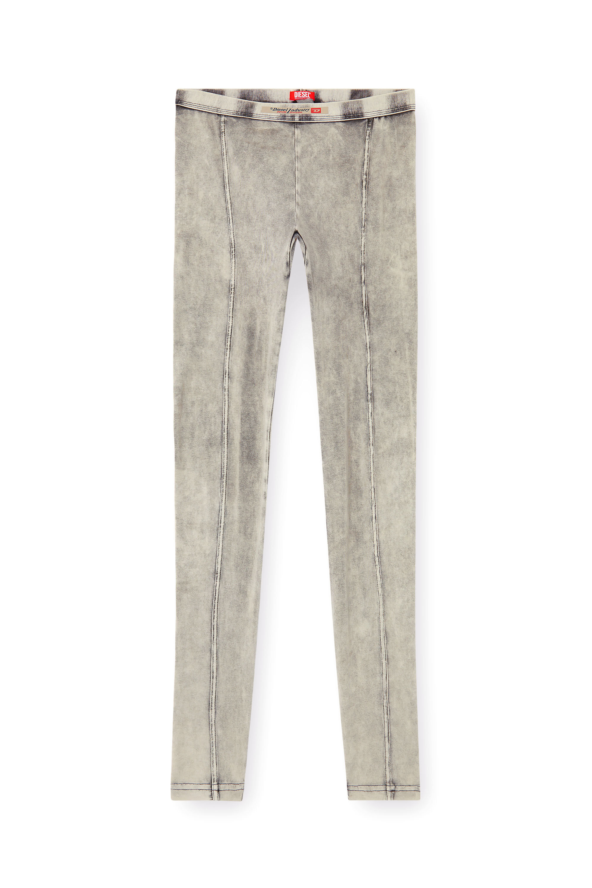 Diesel - ATHENA-DNM, Jeggings de tejido tipo jersey con efecto denim Mujer in Gris - 4