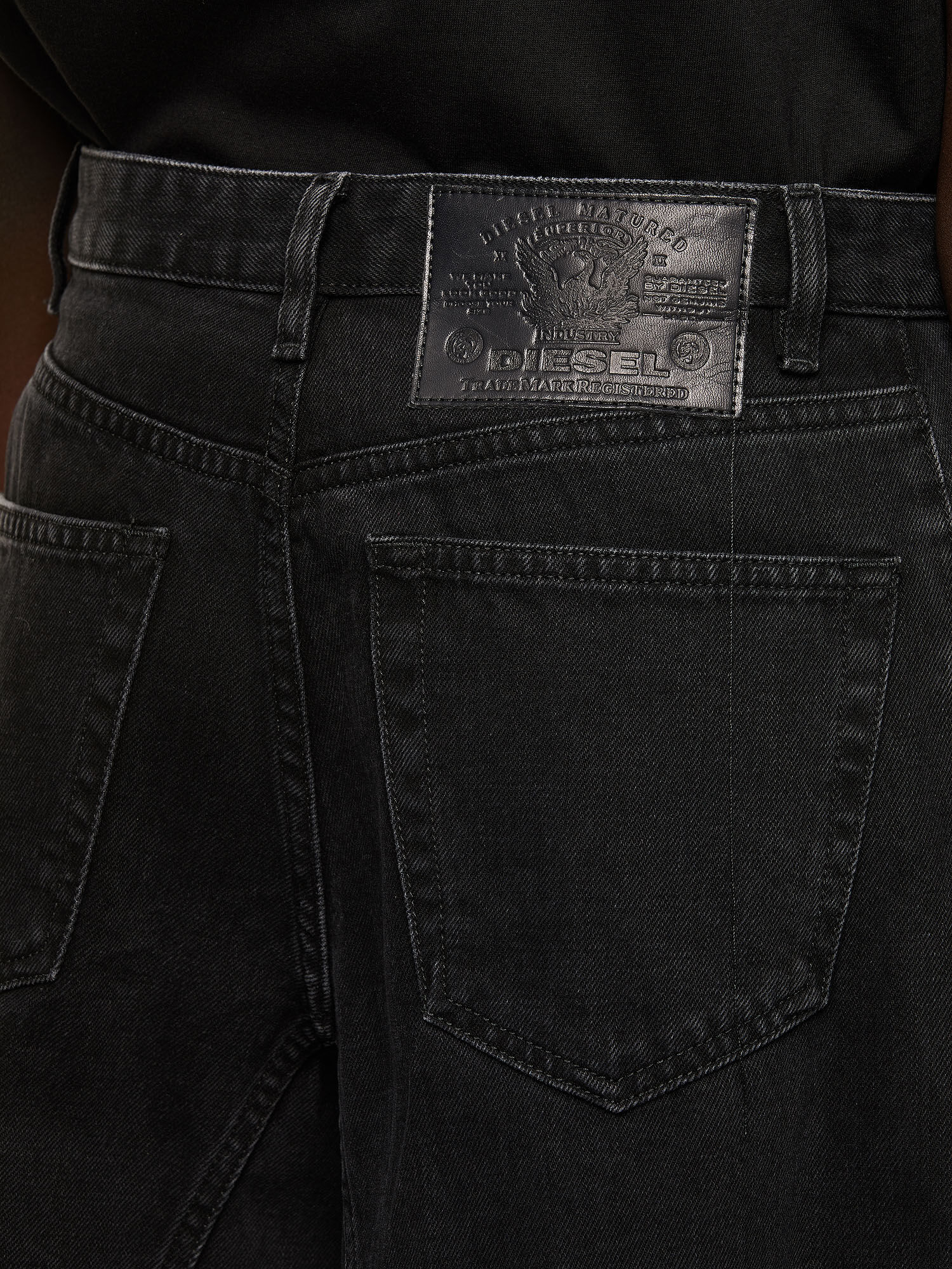Diesel - D-Spritzz Flare Jeans 009RN, Black/Dark Grey - Image 5