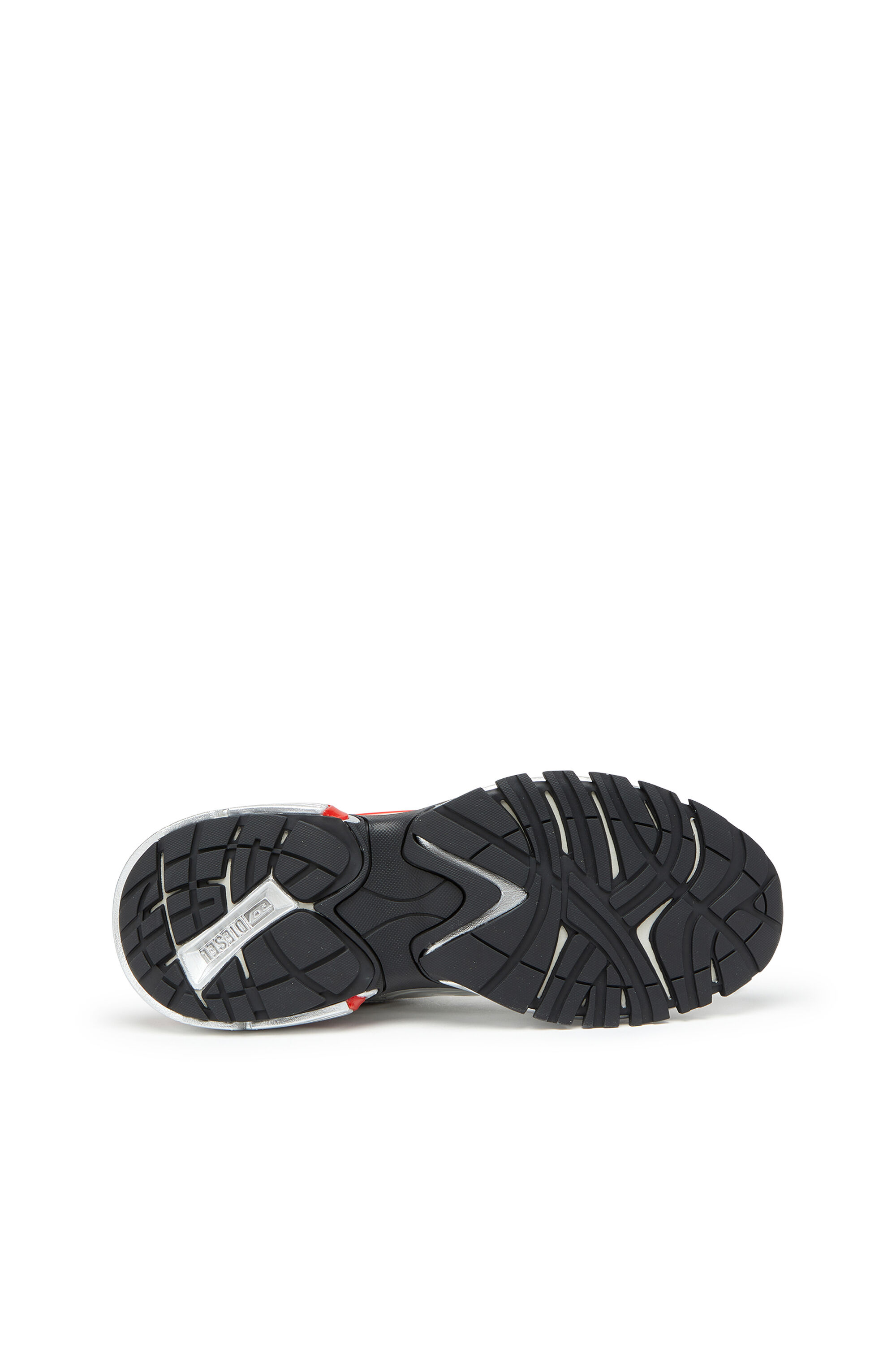 Diesel - S-SERENDIPITY PRO-X1, Man's S-Serendipity-Mesh sneakers with metallic overlays in Grey/Red - 5