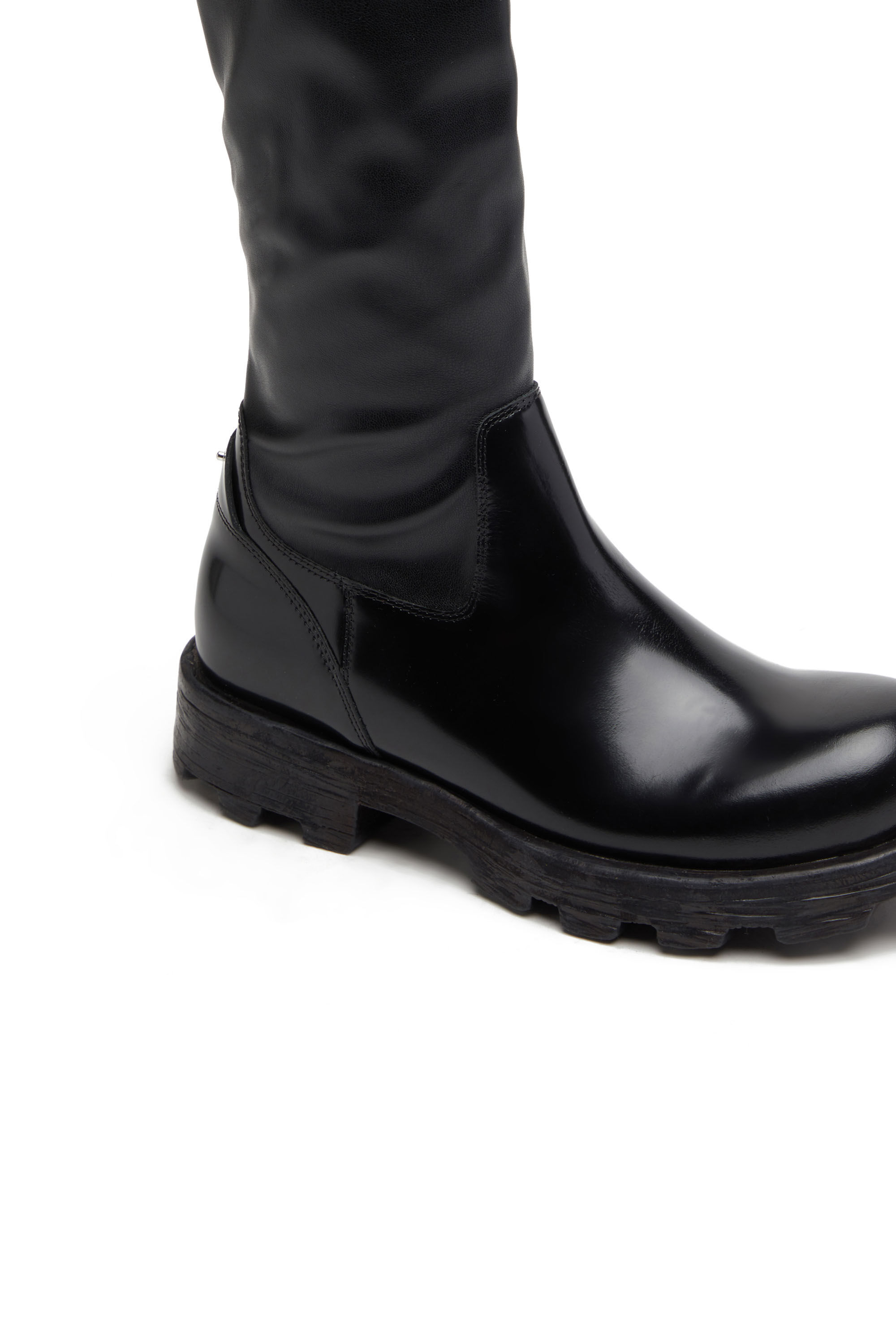【高知インター店】 D-HAMMER HCH Woman: Over-the-knee boots in glossy leather ミュージシャン
