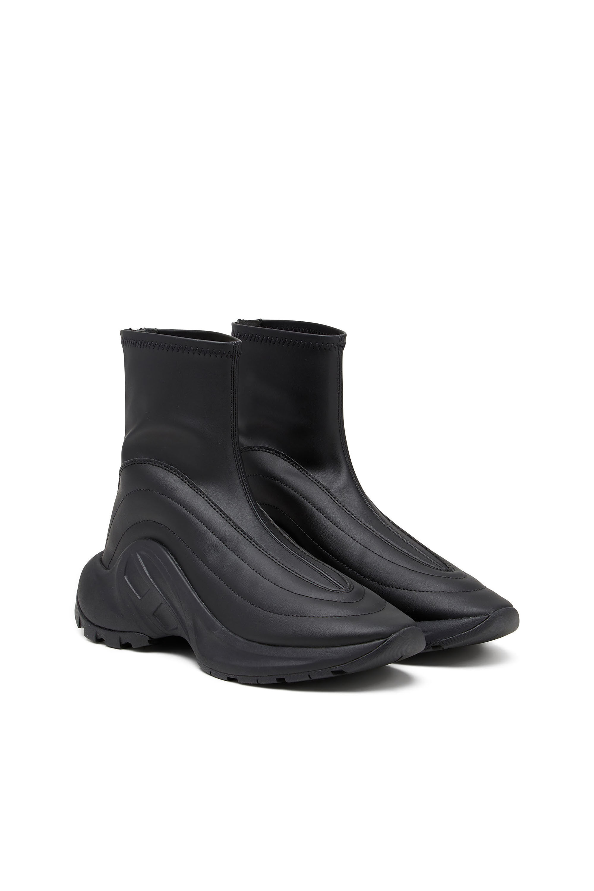 【DIESEL】スニーカーS-D-RUNNER XDI Women's S-D-Runner X-Slip-on sneakers with matte Oval D