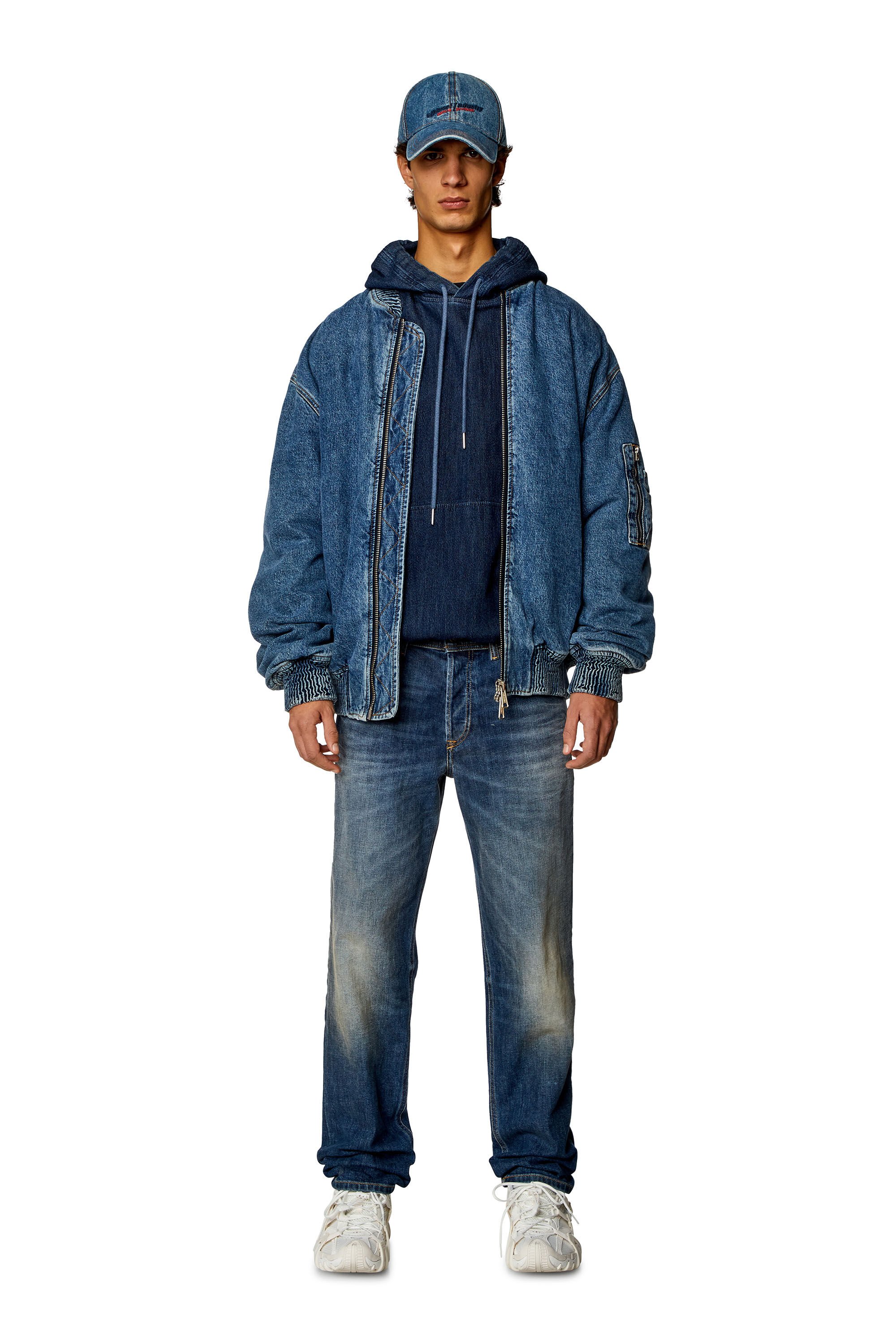 Diesel - Man Tapered Jeans 2023 D-Finitive 09H43, Dark Blue - Image 1