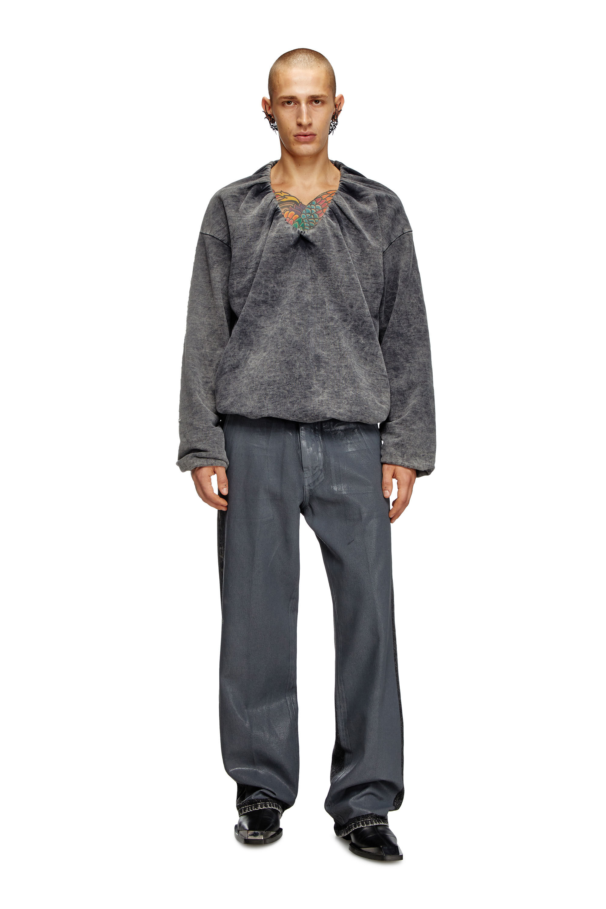 Men's Regular Jeans | Grey | Diesel D-Phant-chino