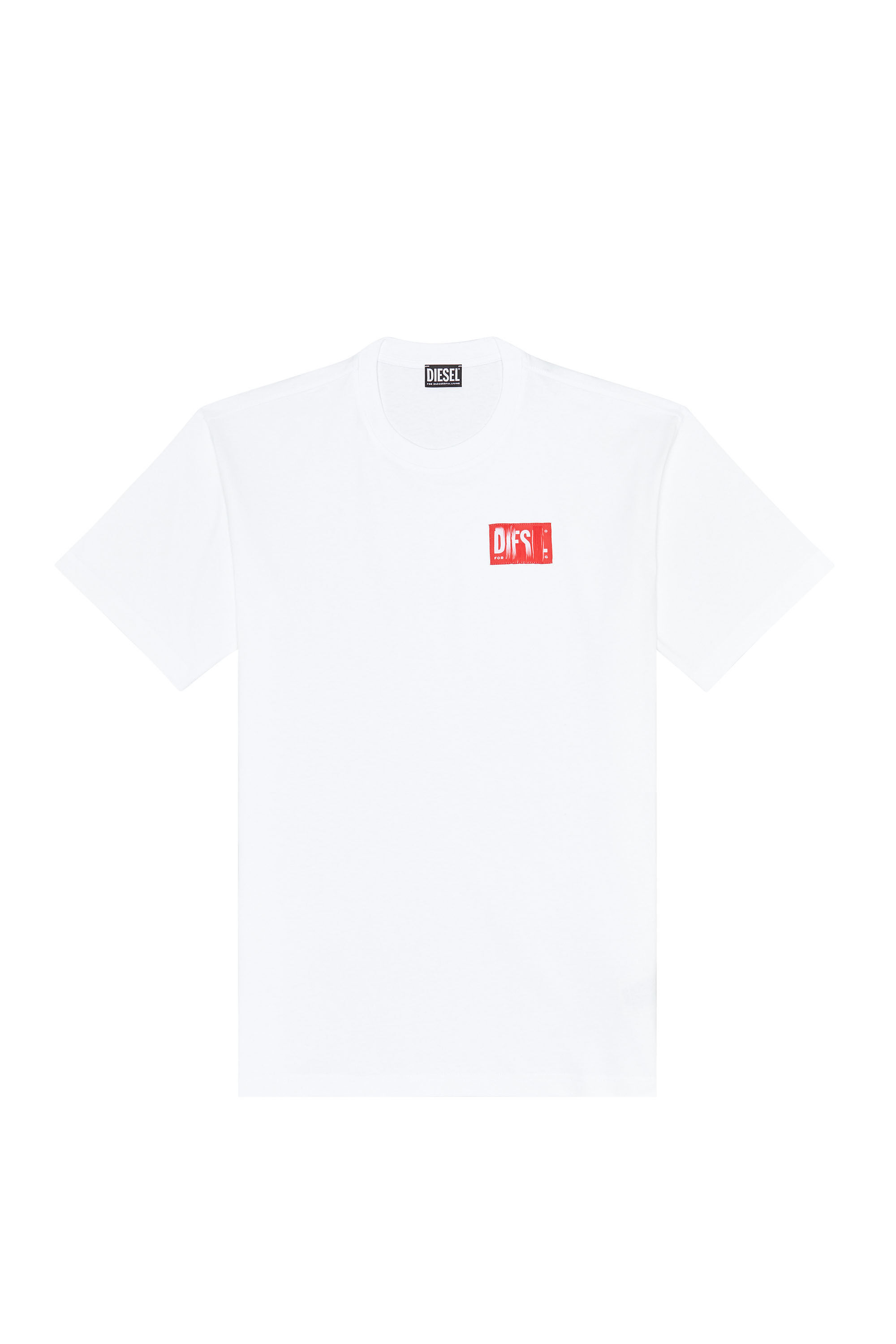 T-NLABEL Man: T-shirt with frayed logo patch | Diesel
