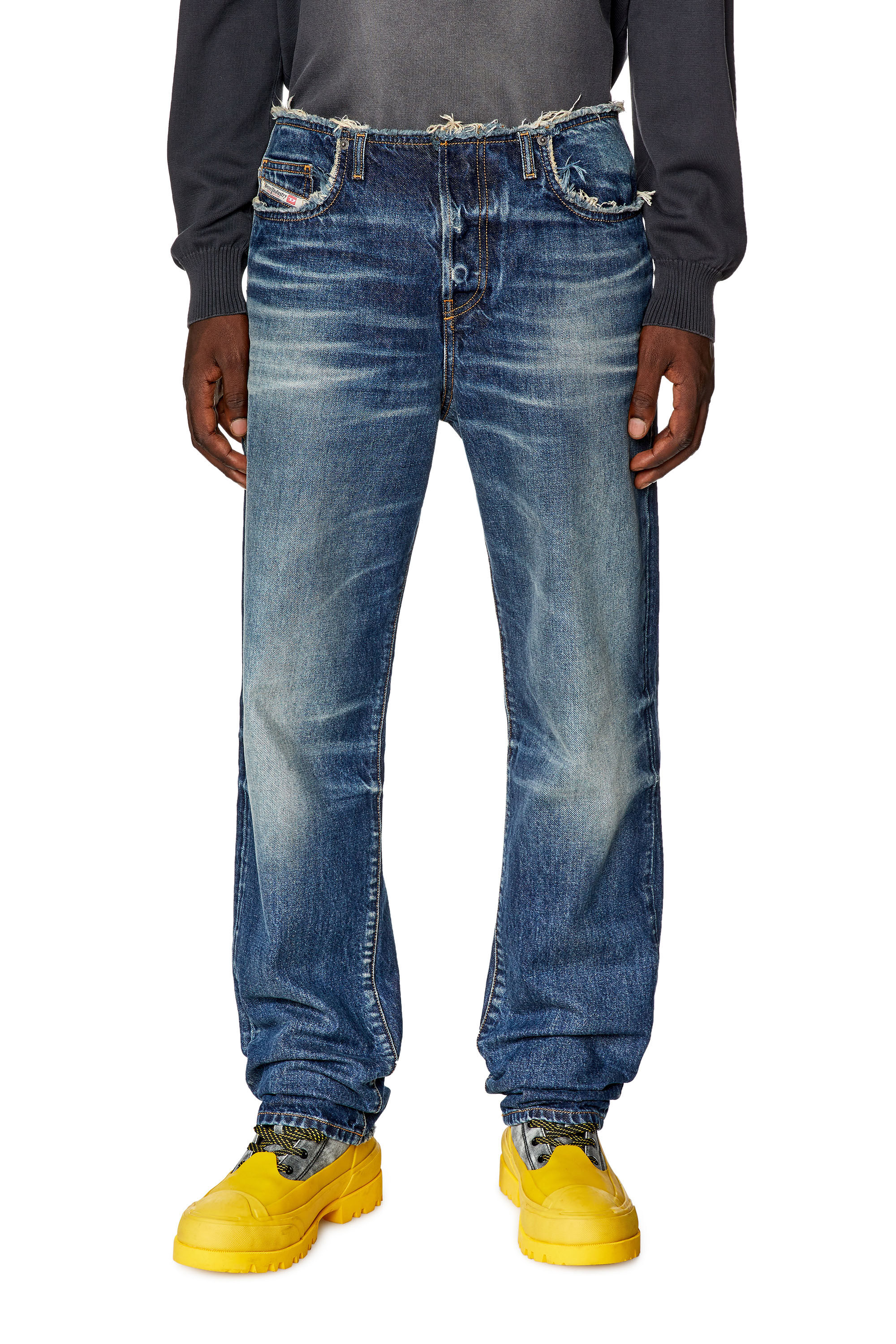 Diesel - Straight Jeans D-Pend 09G92, Azul Oscuro - Image 3