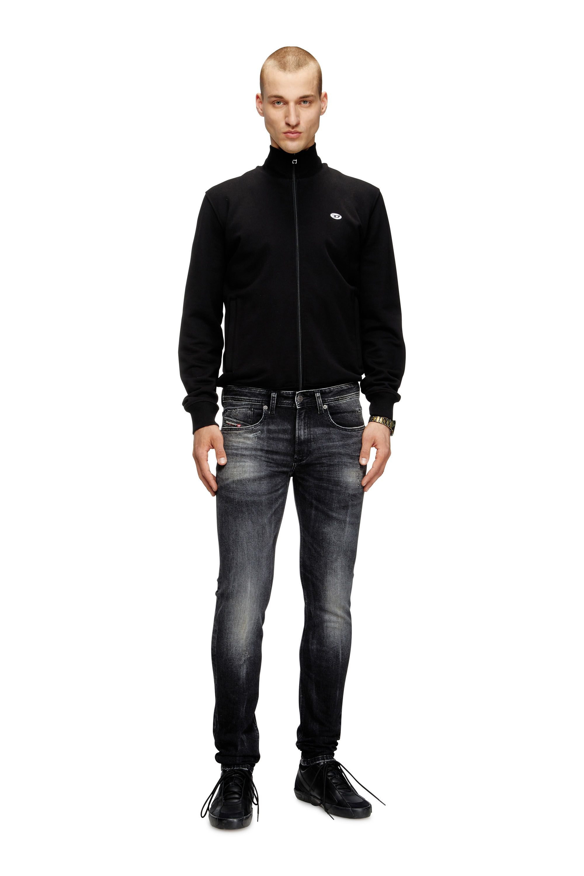 Men's Skinny Jeans | Black/Dark grey | Diesel 1979 Sleenker