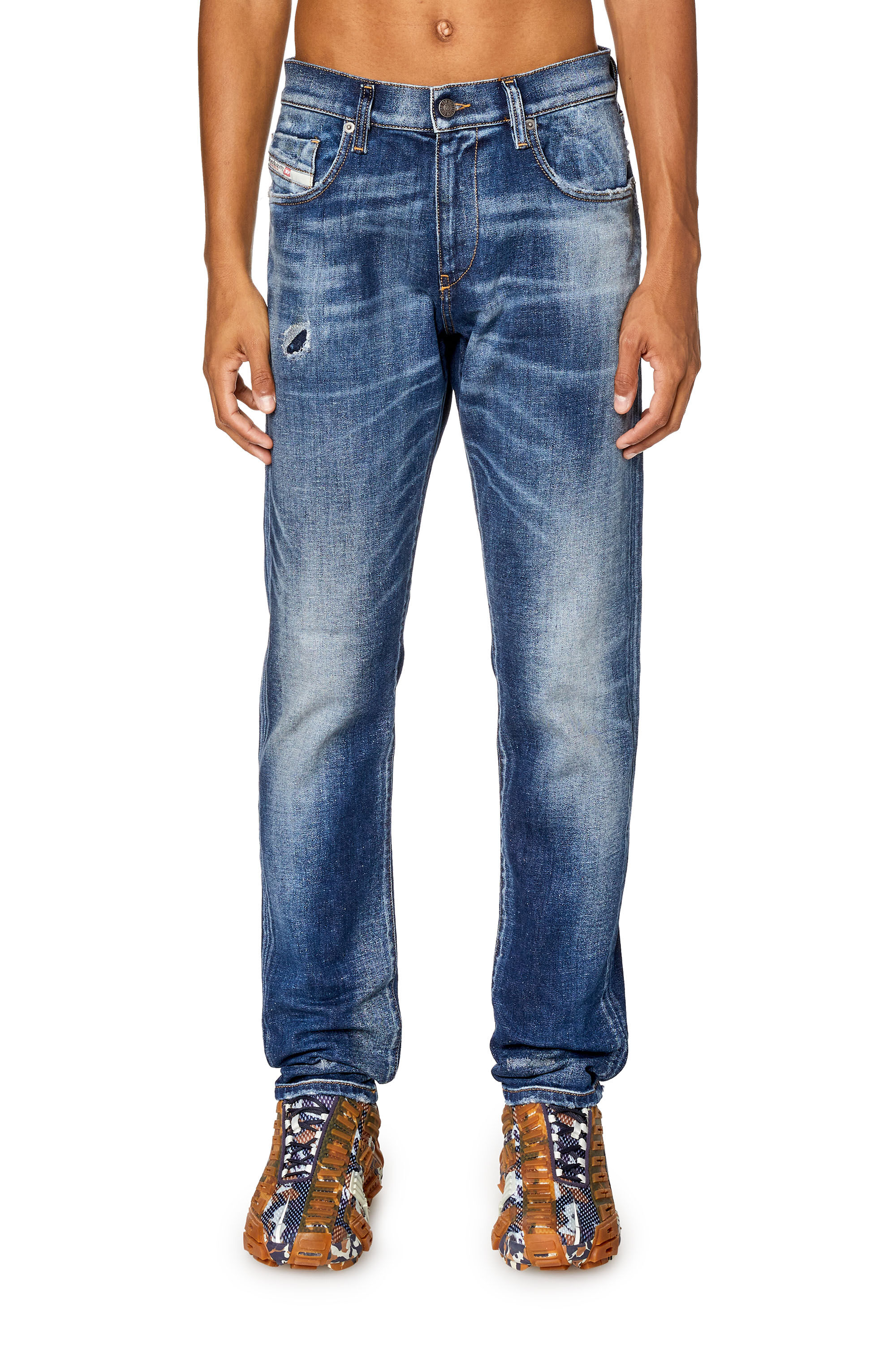 Diesel - Slim Jeans 2019 D-Strukt 09G89, Azul medio - Image 3