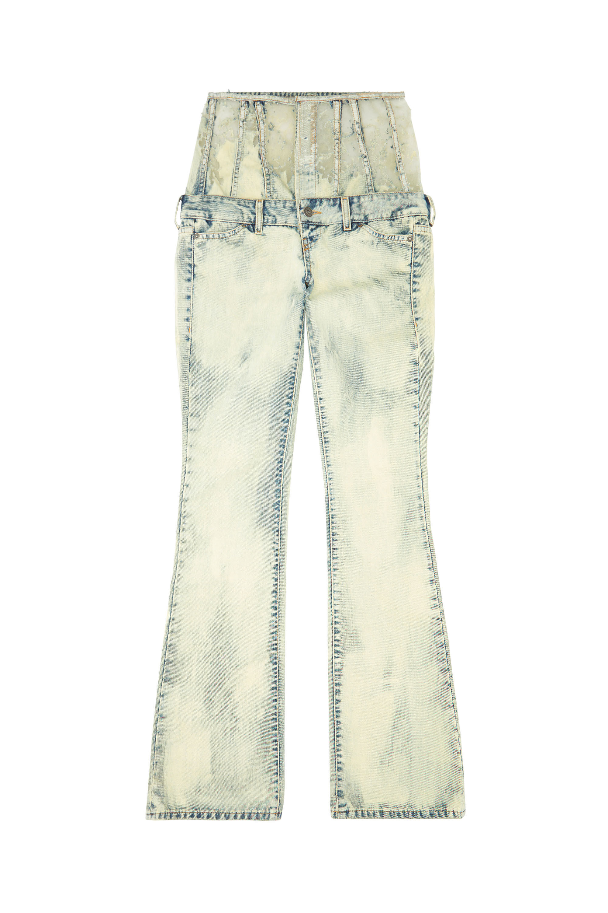 1969 D-Ebbey 068GP Woman: Bootcut and Flare Light blue Jeans | Diesel