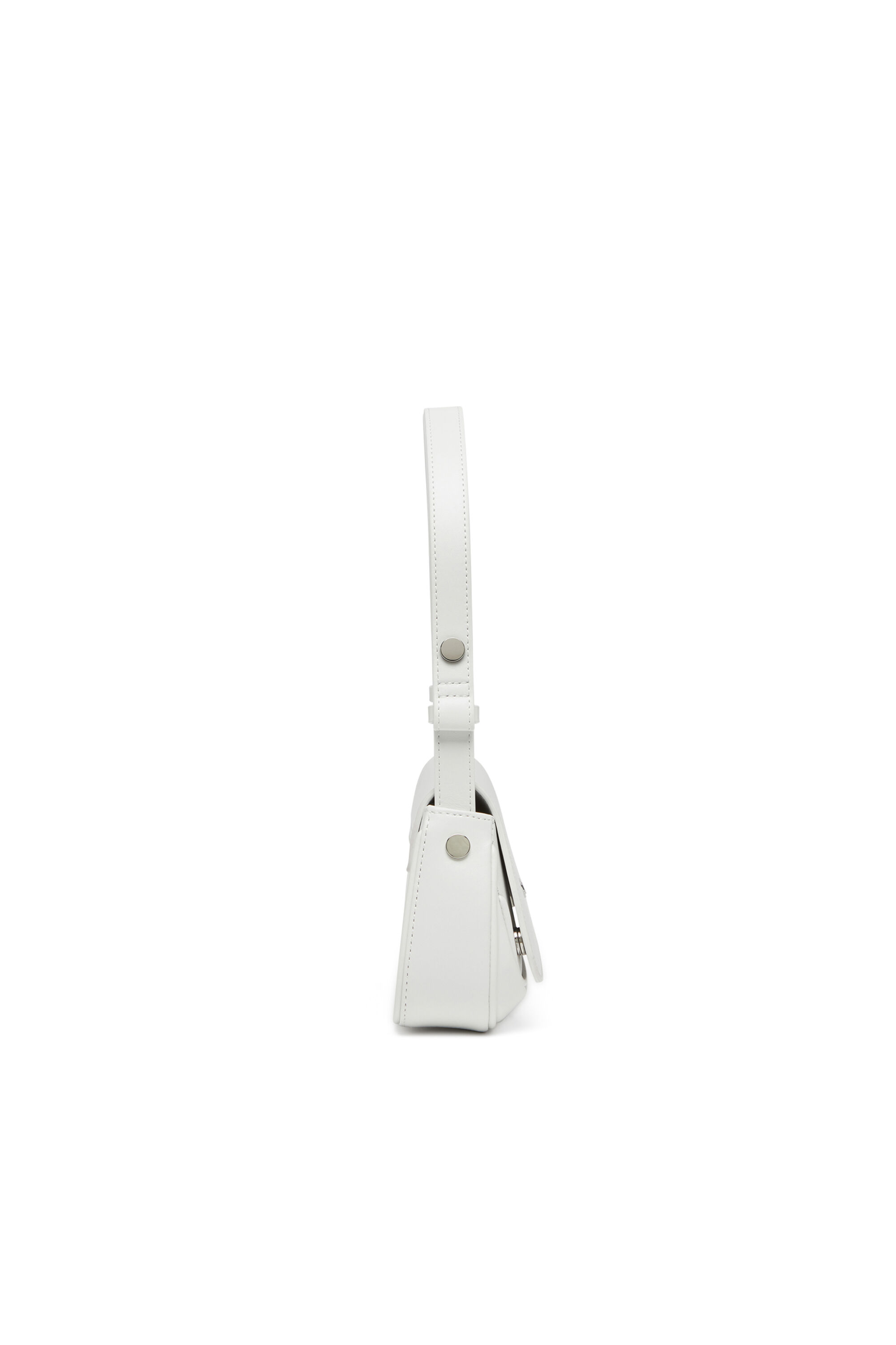 Diesel - PLAY CLUTCH, Play-Bolso de hombro de cuero semibrillante Mujer in Blanco - 4