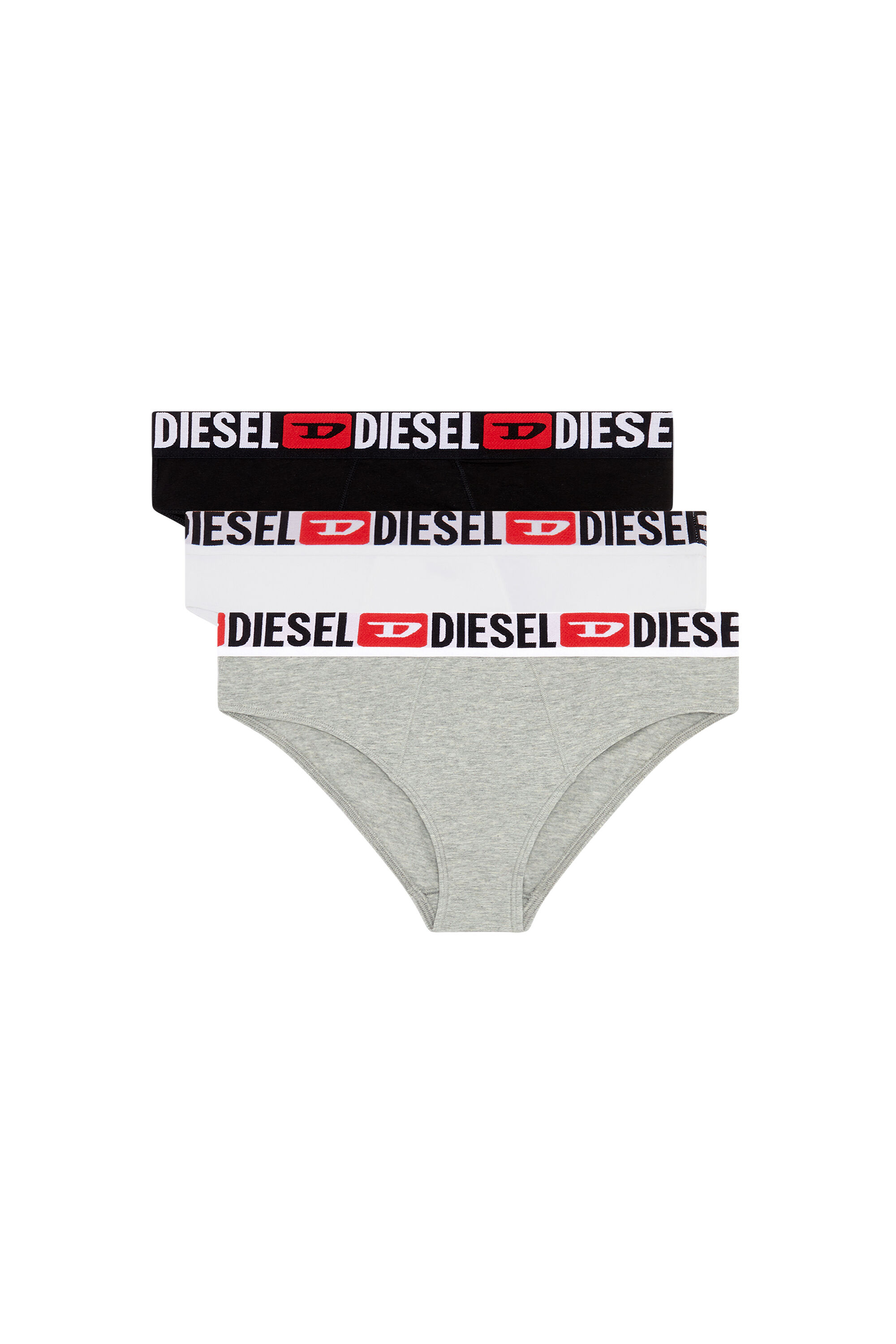 ショーツ DIESEL | UFPN-BLANCA-R THREE-PACK UNDERPANTS BLACK (WOMEN) Women's Three-pack ribbed high-waisted briefs | Multicolor