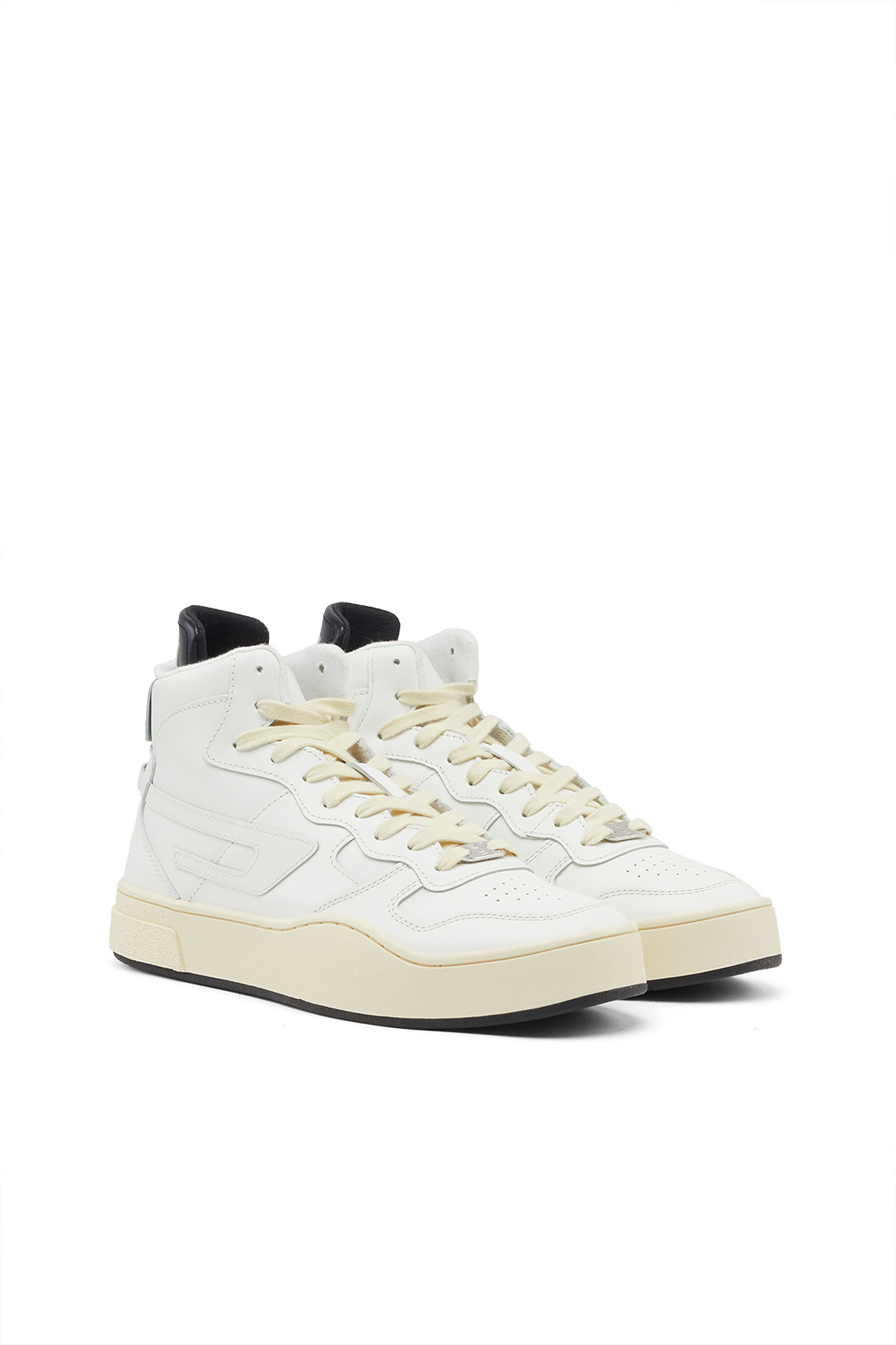 【60％OFF】 S-UKIYO MID Man: Leather high-top sneakers with D logo | Diesel トライアルセット・サンプル