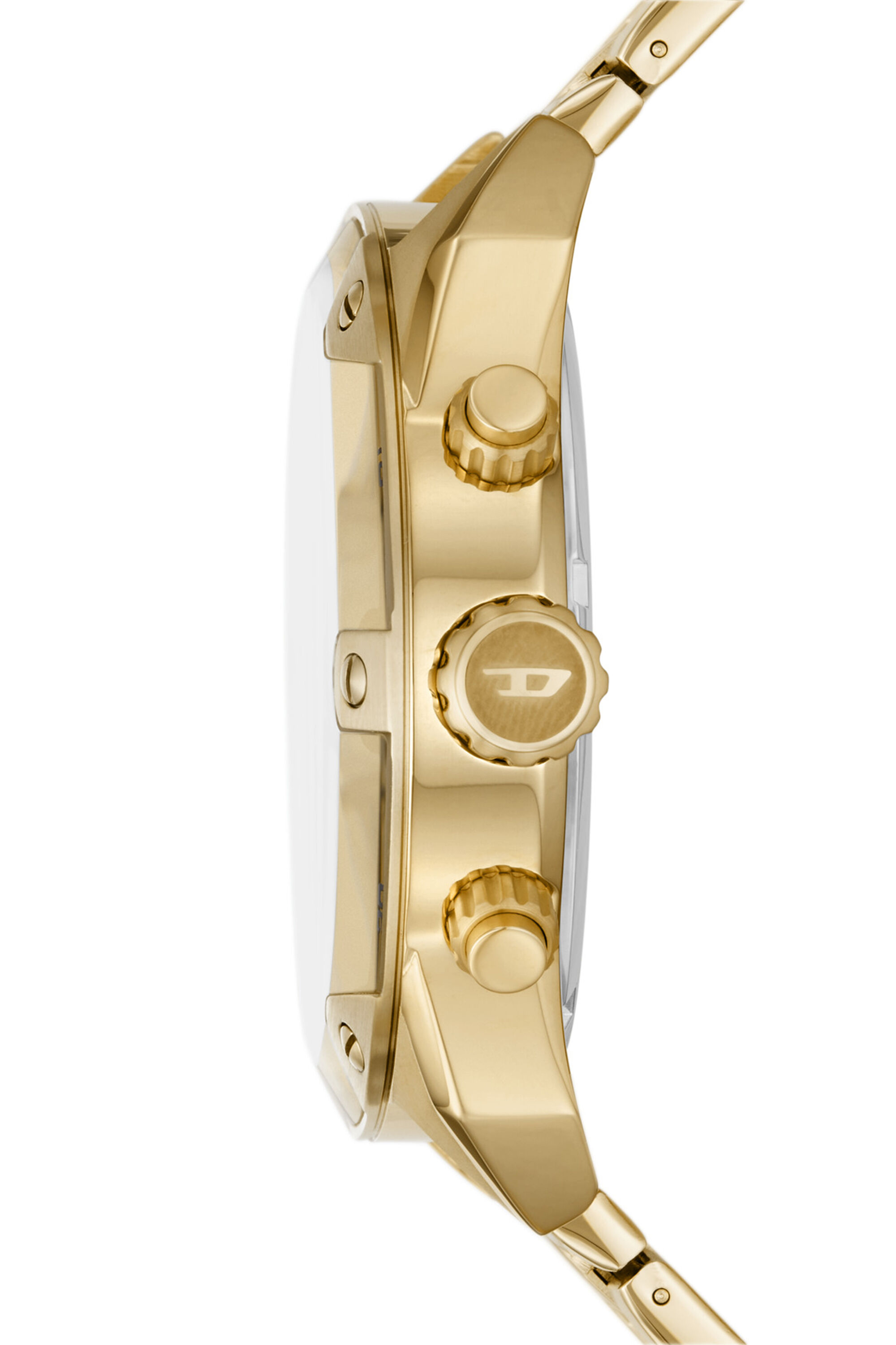DZ4608 Man: Spiked Chronograph Gold Stainless Steel Watch | Diesel