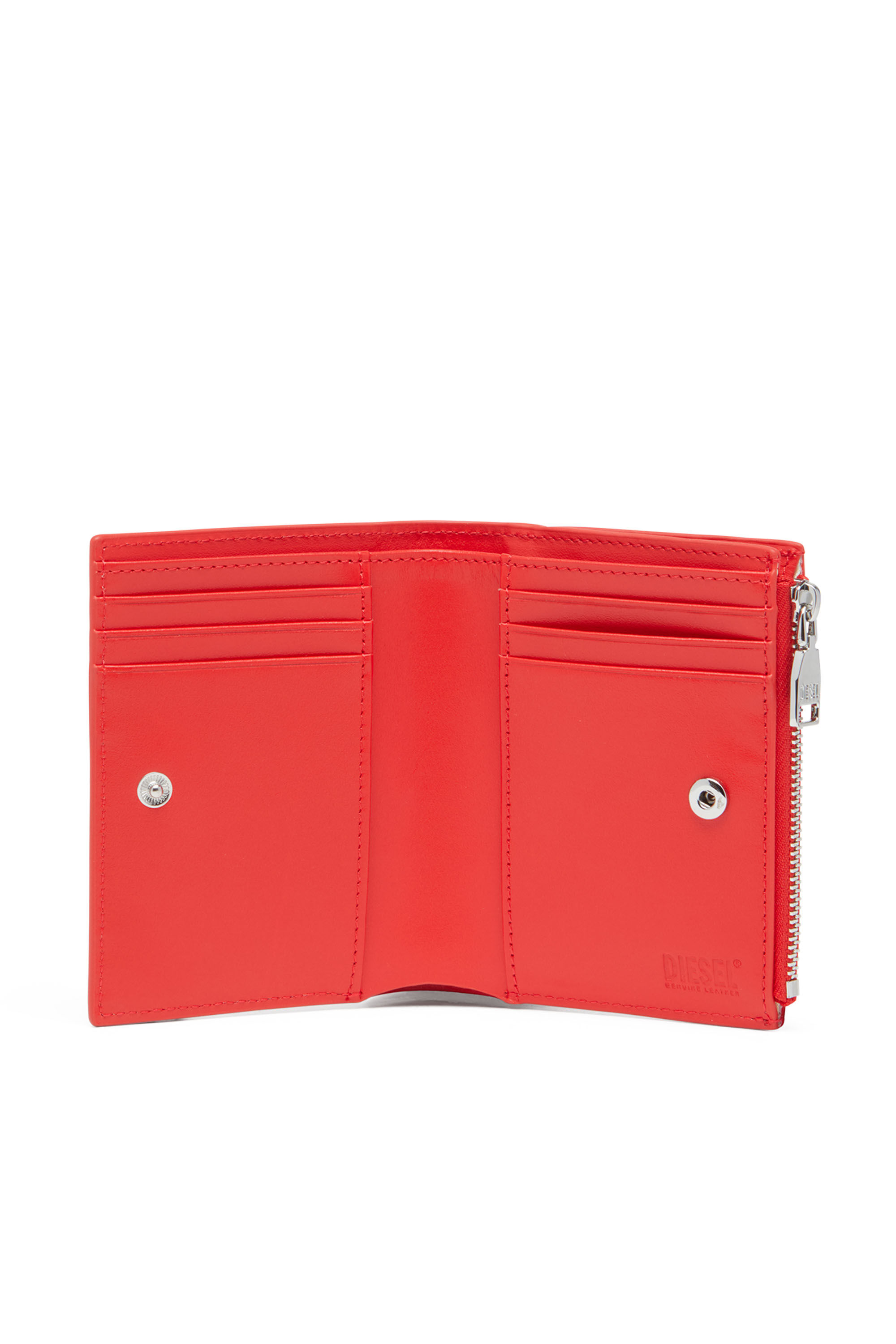 Women's Small wallet in glossy leather | Red | Diesel