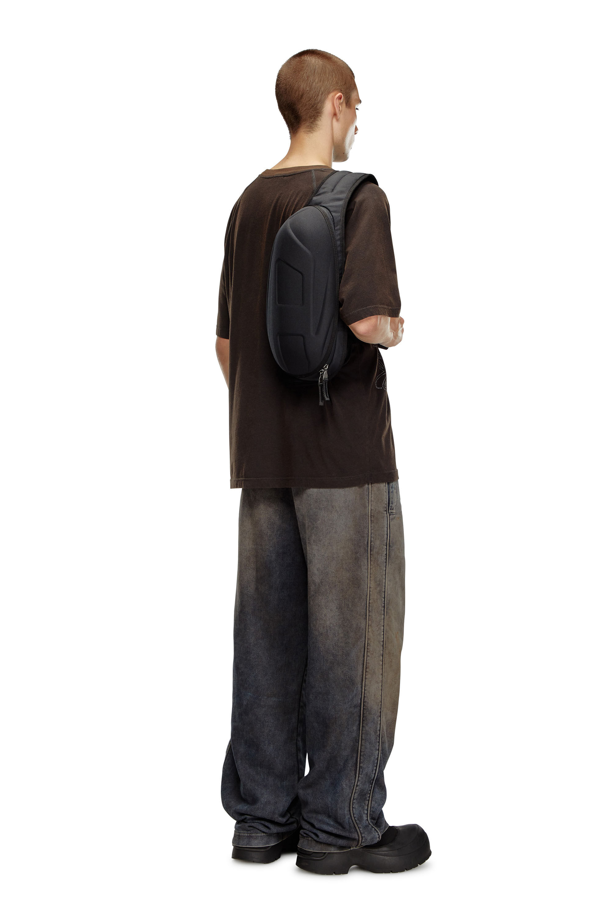 Diesel - 1DR-POD SLING BAG, 1DR-Pod Sling Bag - Mochila rígida de un solo tirante Hombre in Negro - 6