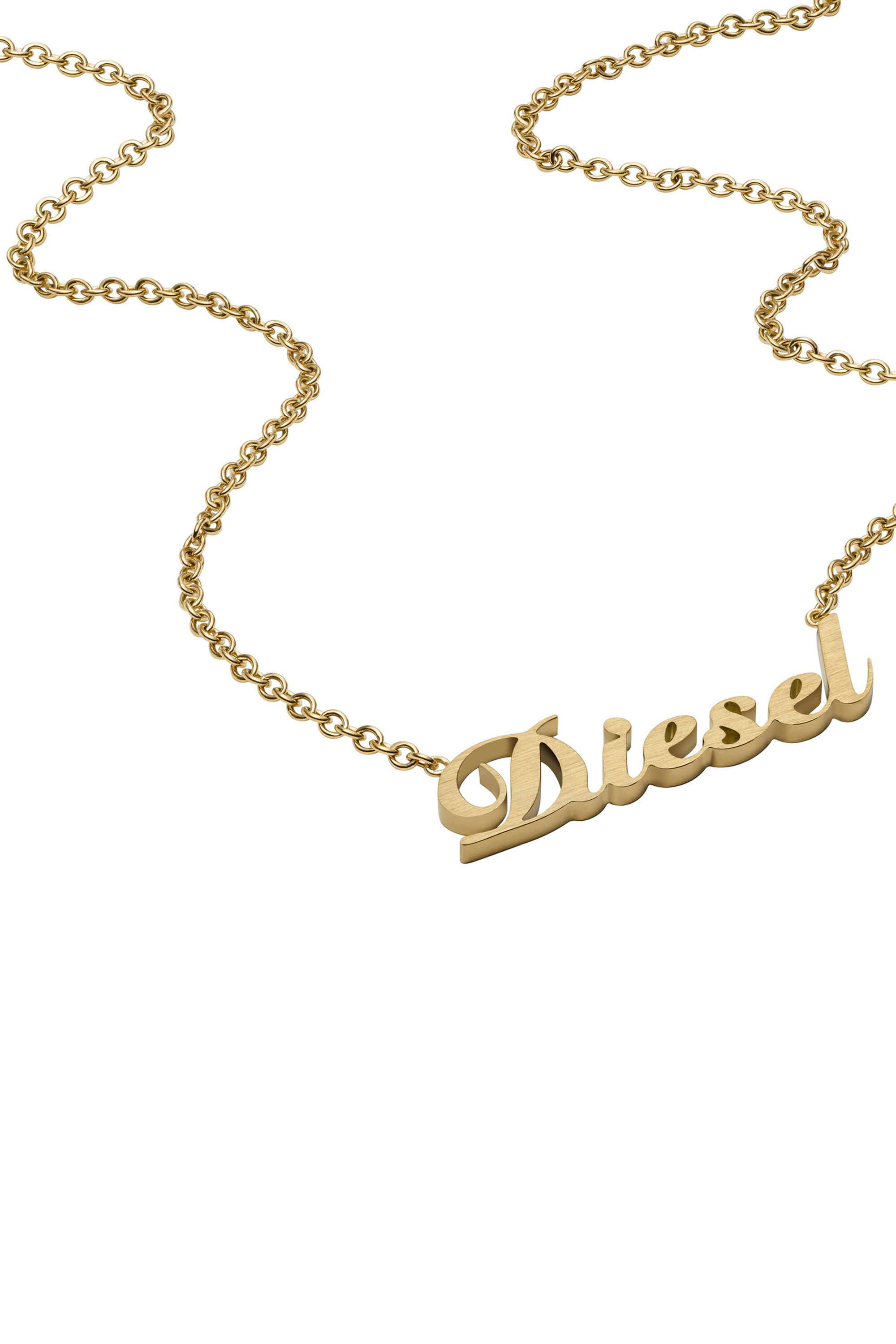 若者に人気のブランド DX1372: Diesel | Necklace Chain Steel Stainless Gold アクセサリー