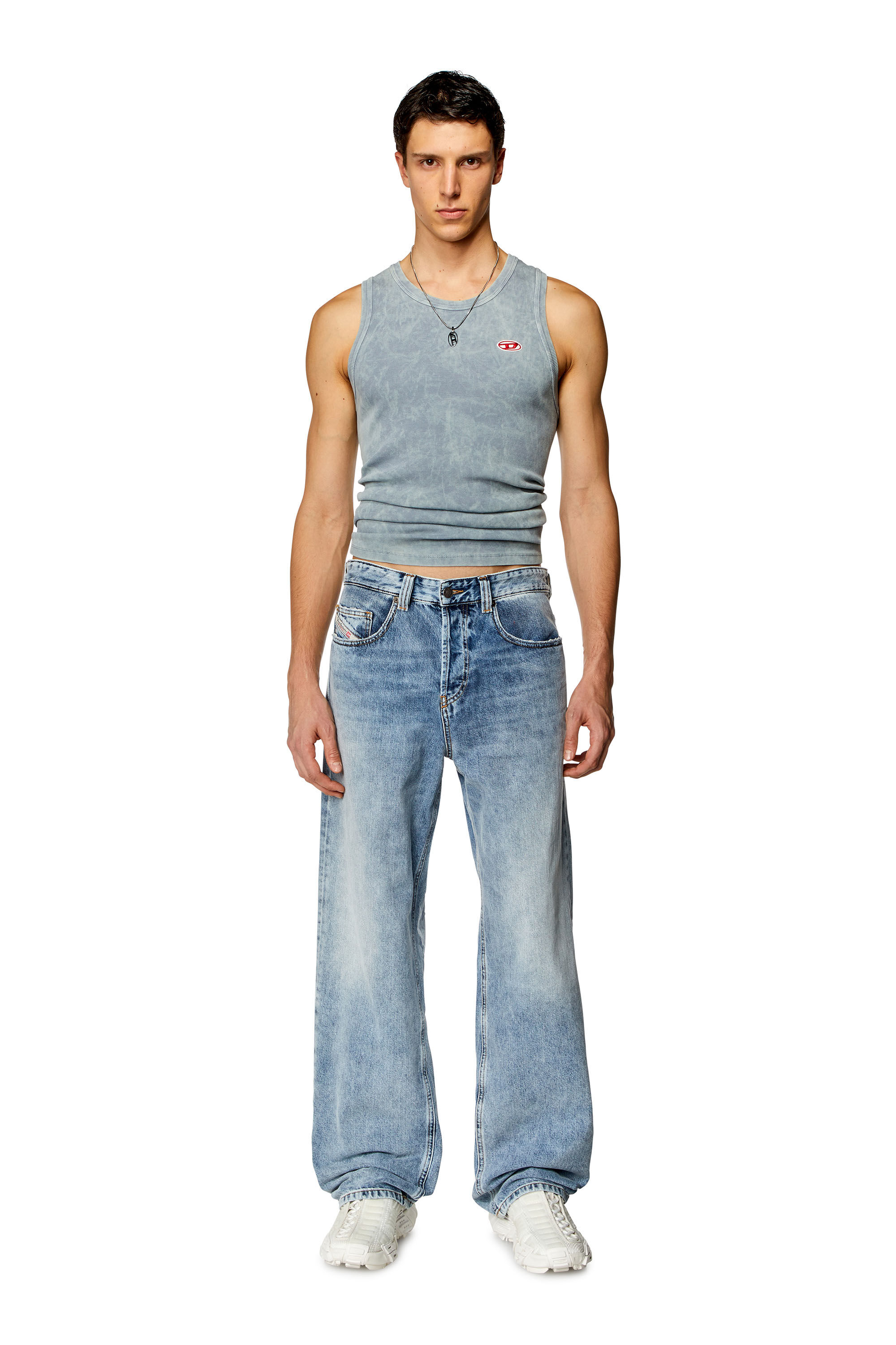 Men's Oversized Regular Jeans | Light blue | Diesel 2001 D-Macro