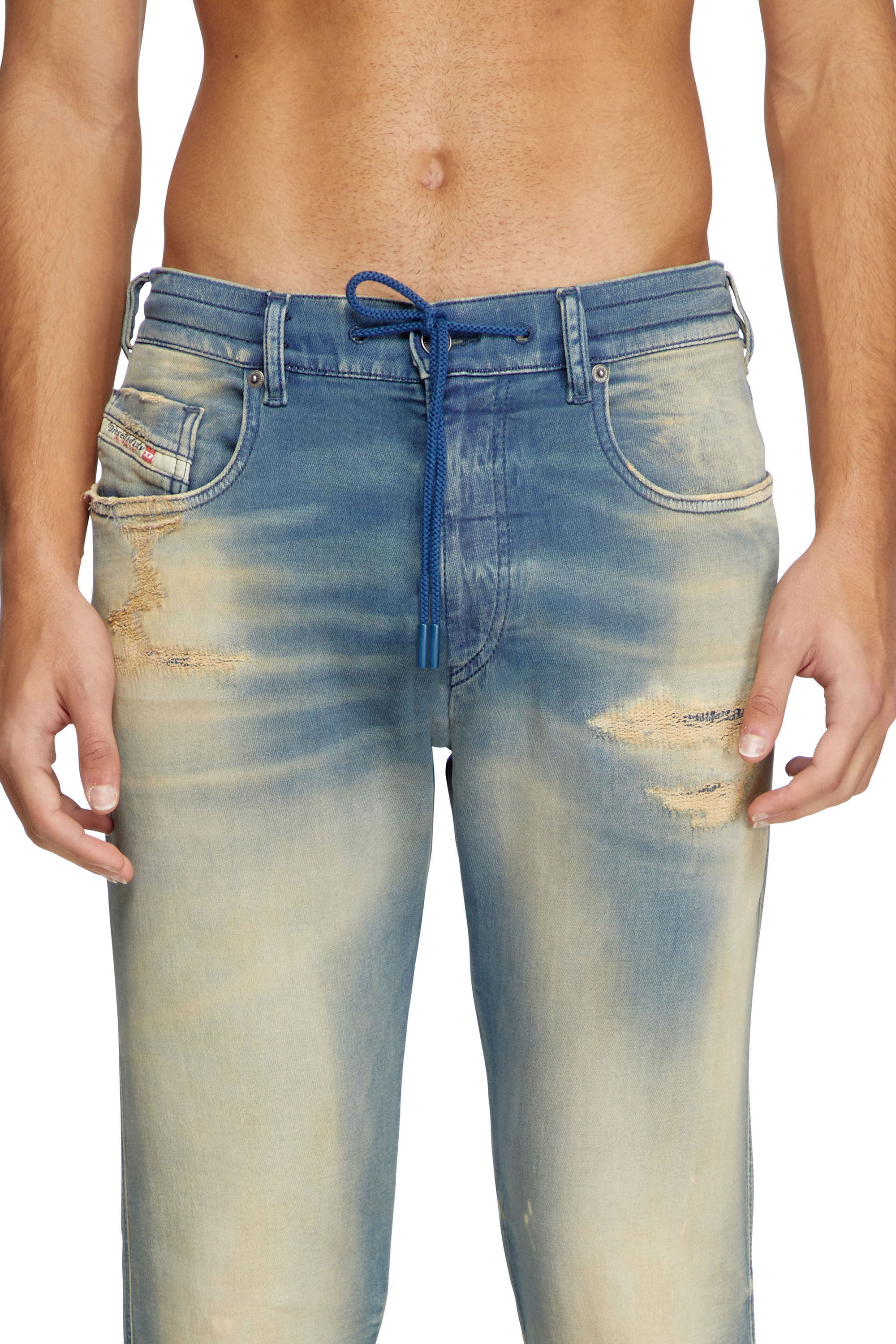 Diesel - Man's Slim 2060 D-Strukt Joggjeans® 068PP, Medium blue - 5