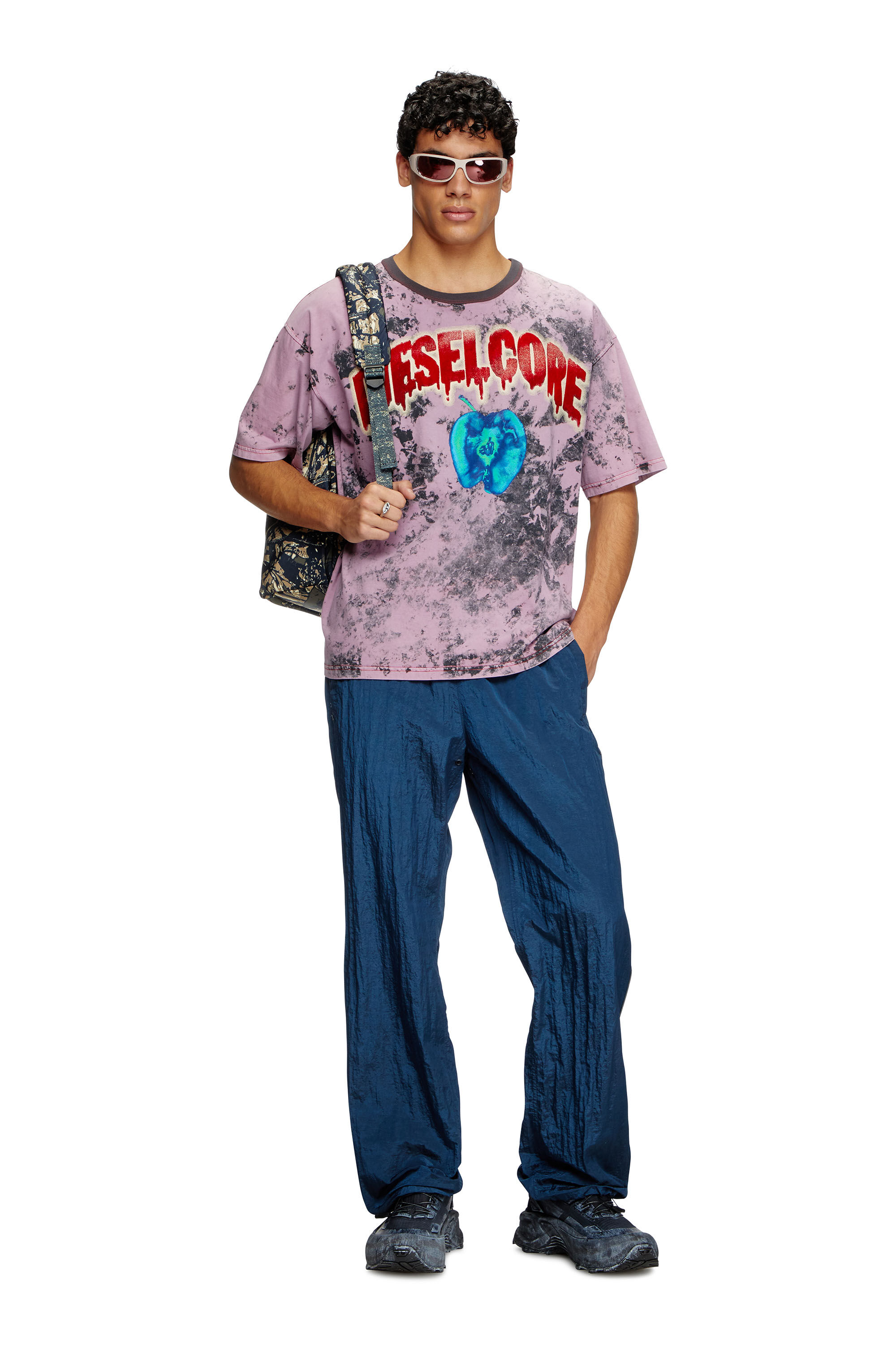 Diesel - T-BOXT-R9, Camiseta con logotipo Diesel Core Hombre in Rosa - 1