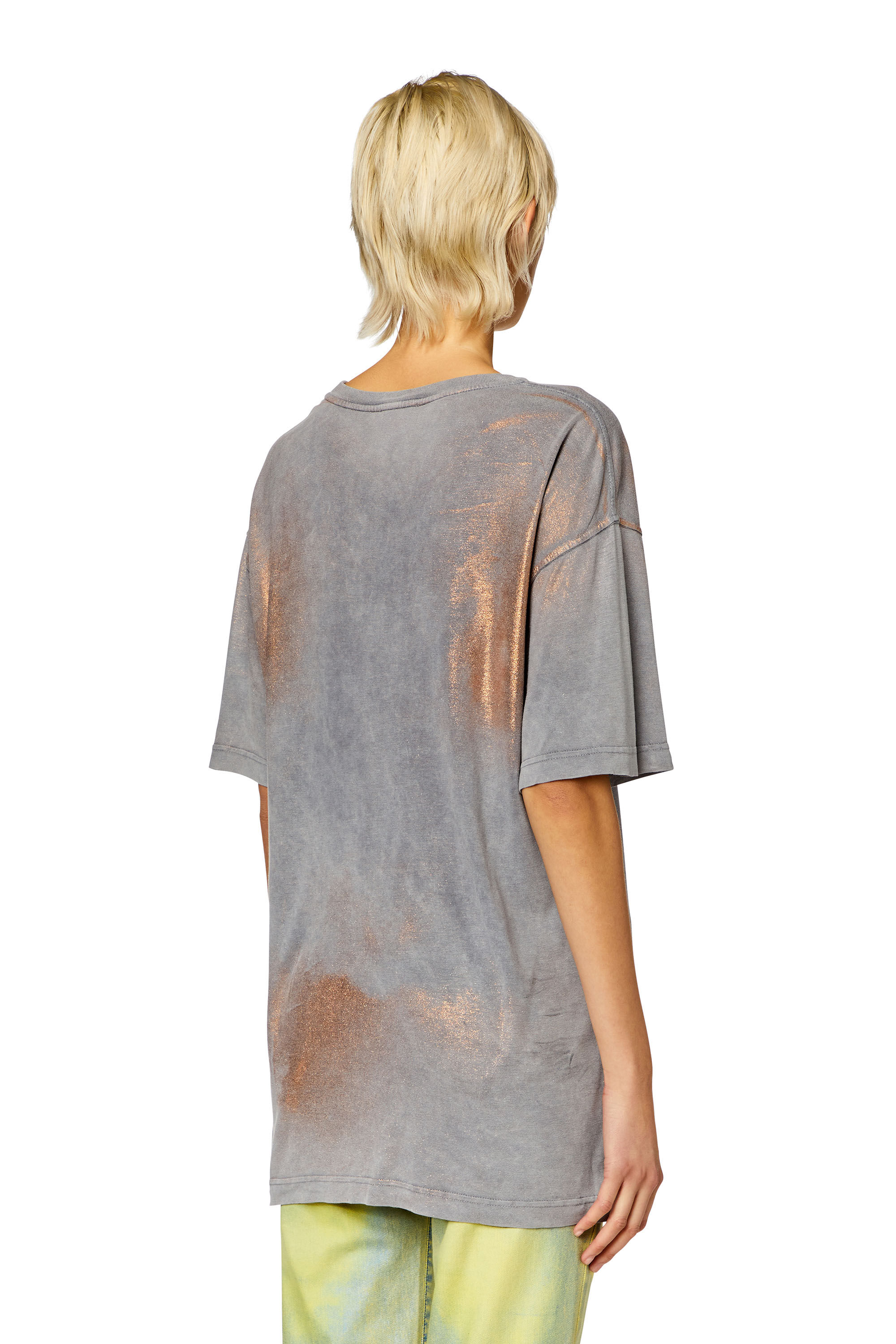 Camiseta metalica destenida Mujer Multicolor Diesel