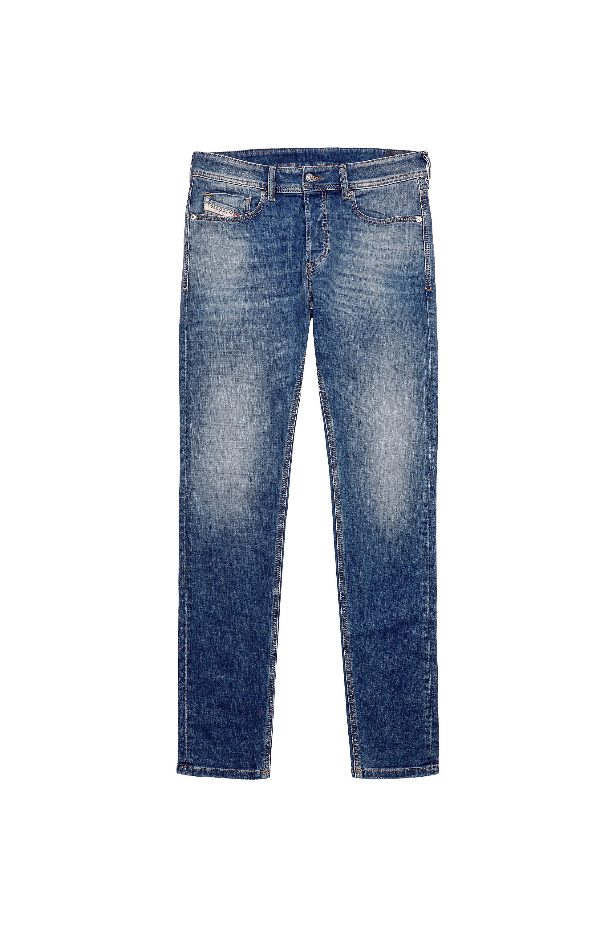 Diesel - Sleenker Skinny Jeans 09A60, Medium Blue - Image 2