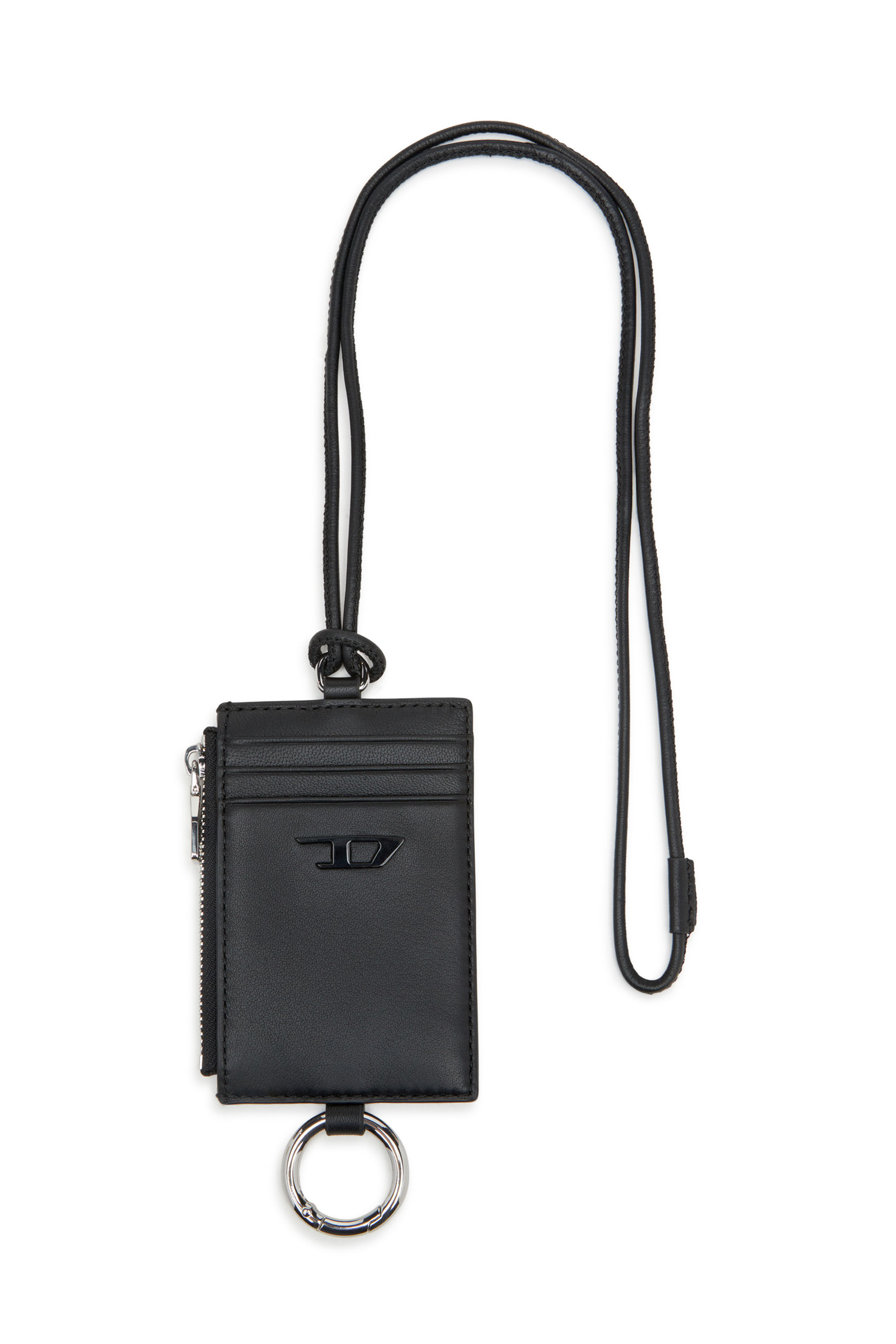 DIESEL 1dr Card Holder I ブラック Women's Card holder in leather | Black | Diesel