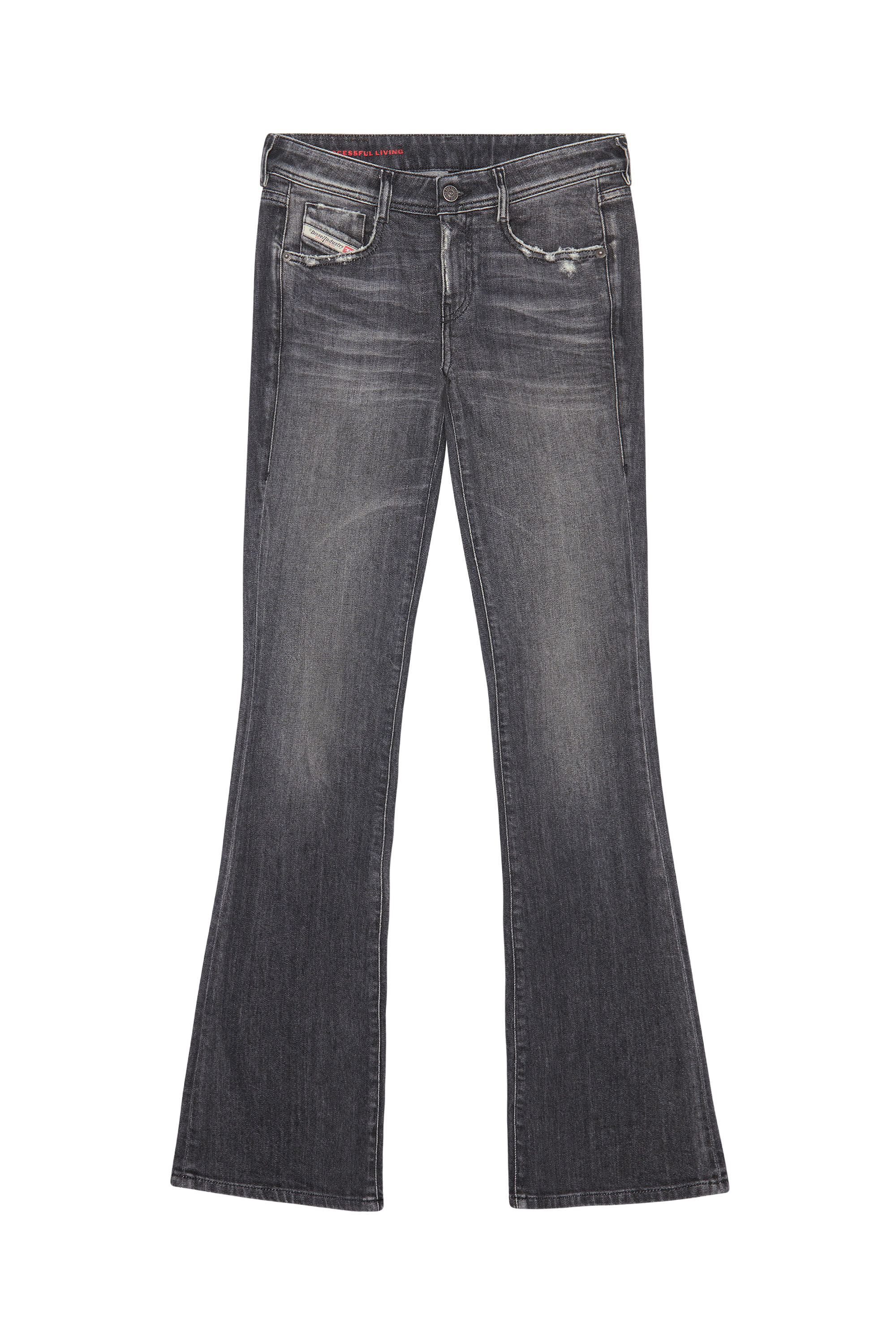Diesel - 1969 D-EBBEY 09E46 Bootcut and Flare Jeans, Negro/Gris oscuro - Image 2