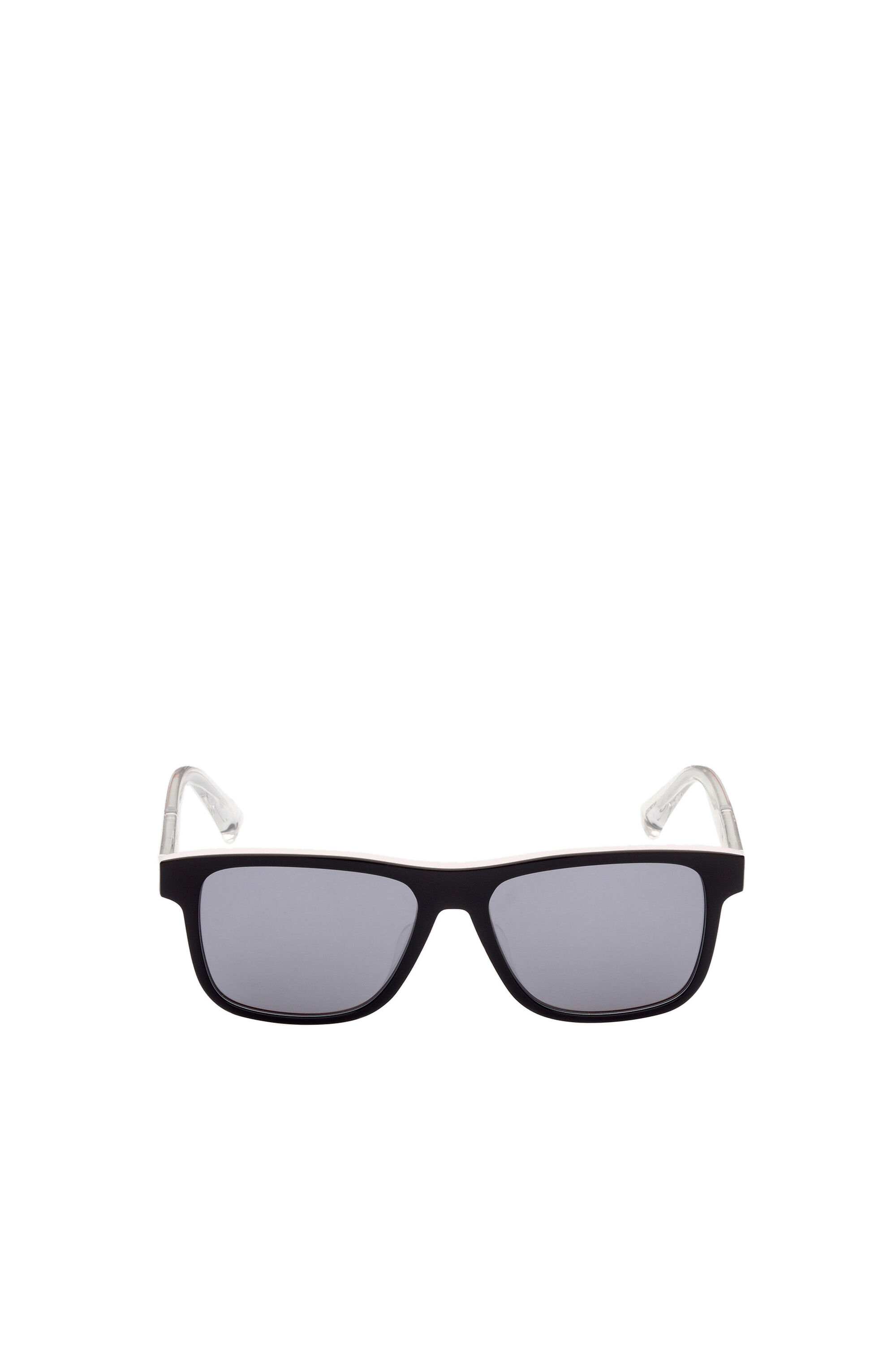 Diesel - DL0279, Man's Squared glasses with "Pride" theme in White/Orange - 1